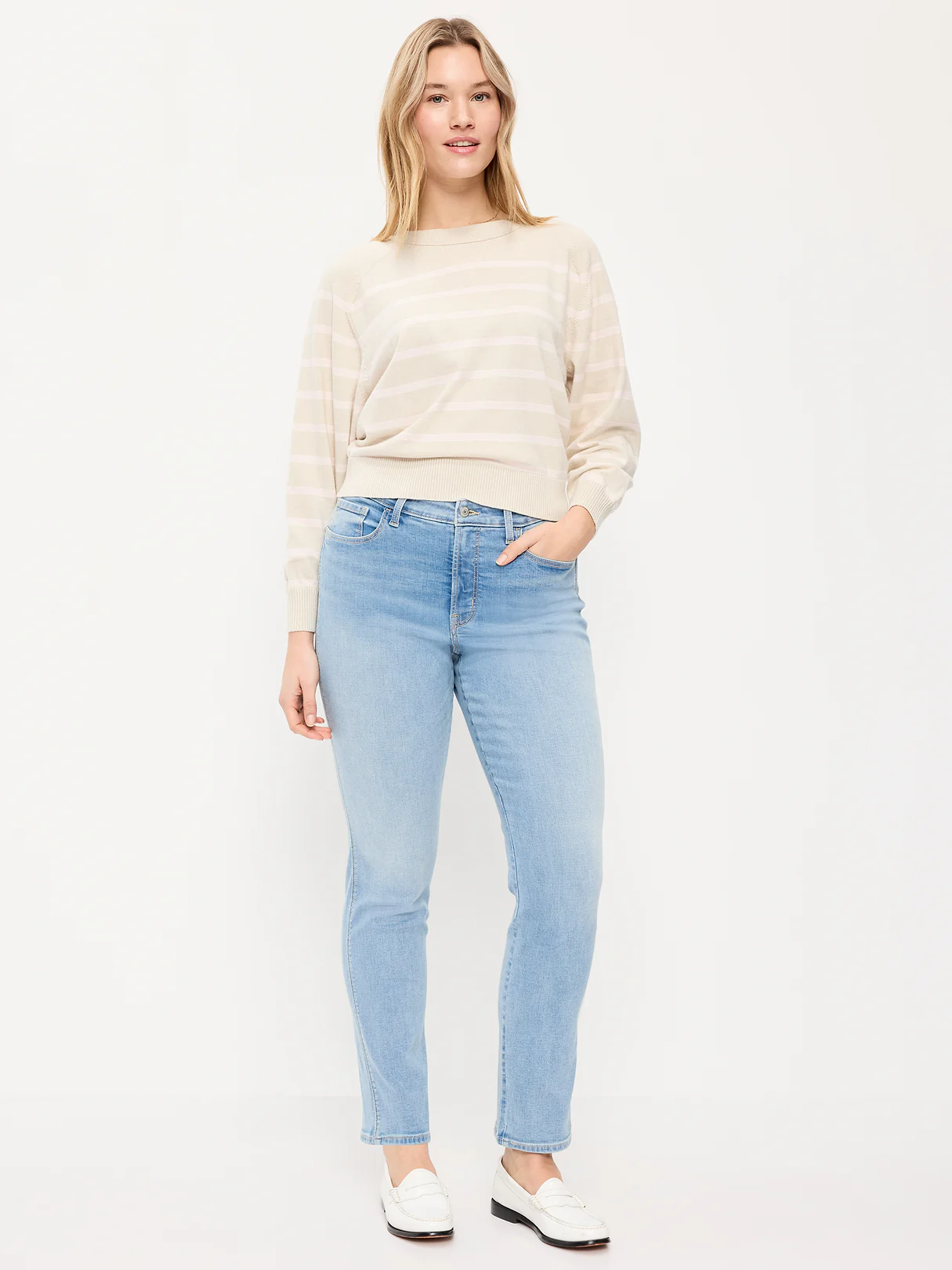 High-Waisted Slim Jeans - Rachel