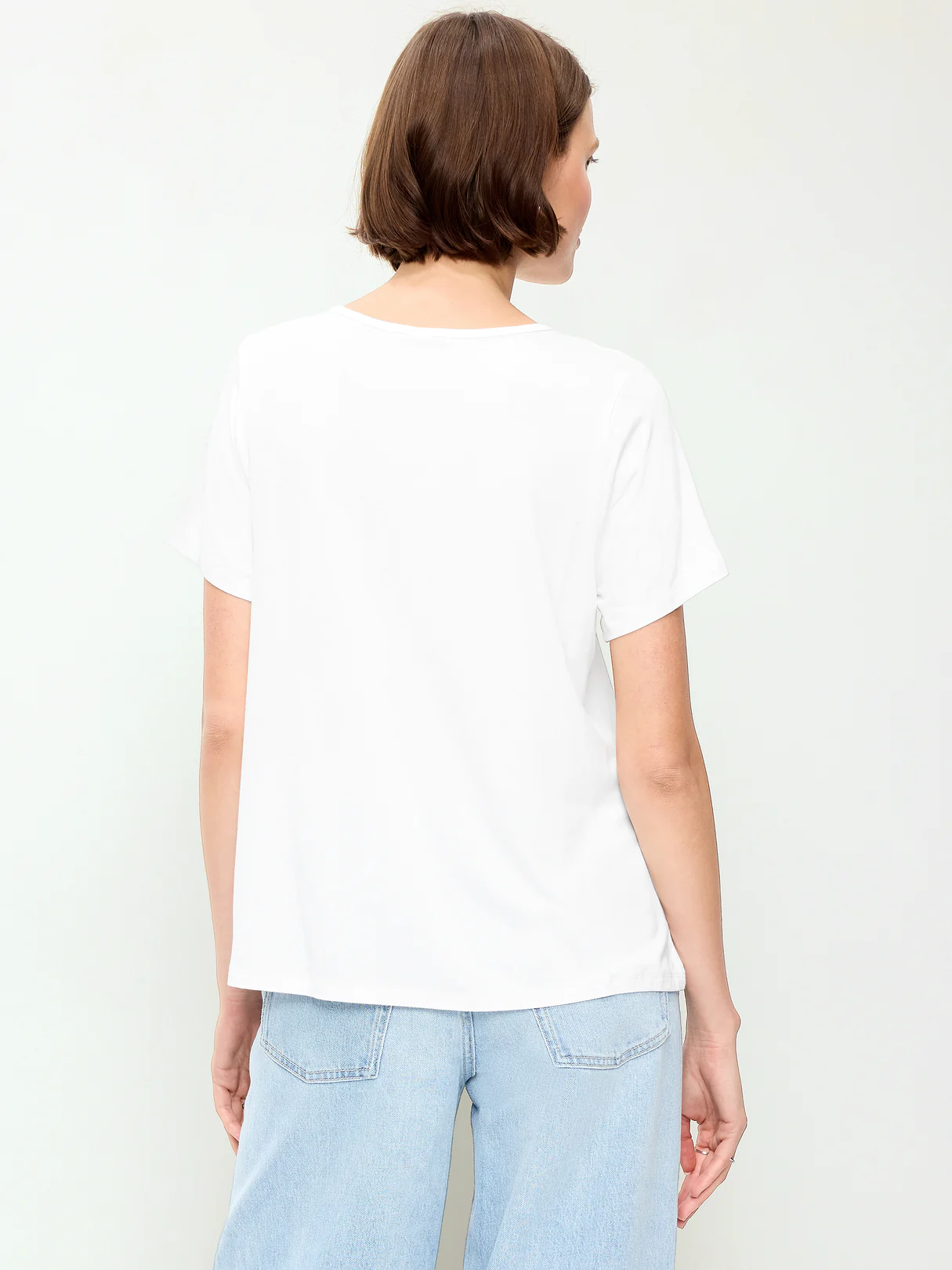 Luxe Crew-Neck T-Shirt - Calla Lilies
