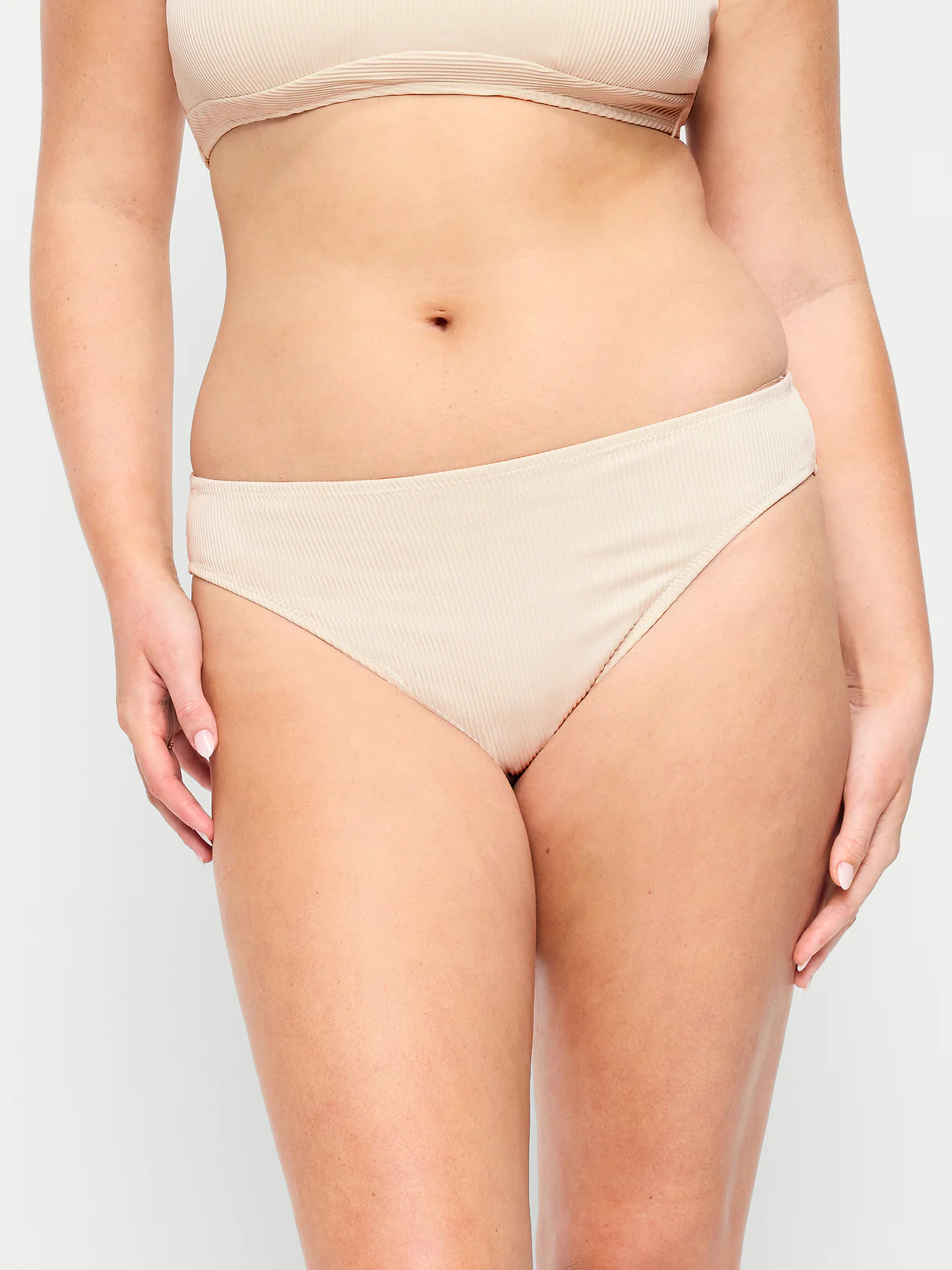 Mid-Rise Bikini Swim Bottoms - Wish Bone