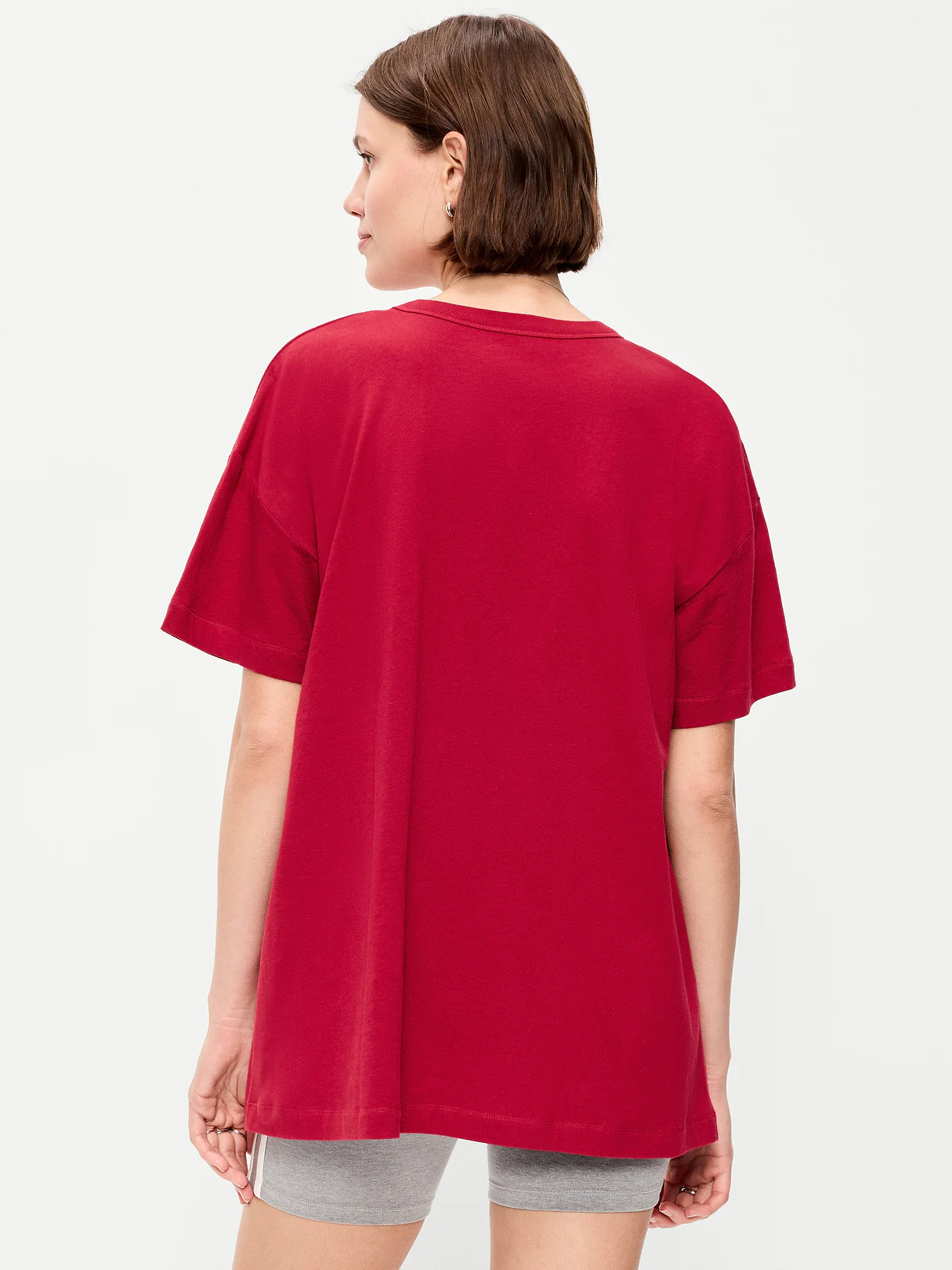 Oversized EveryWear Tunic T-Shirt - Annatto