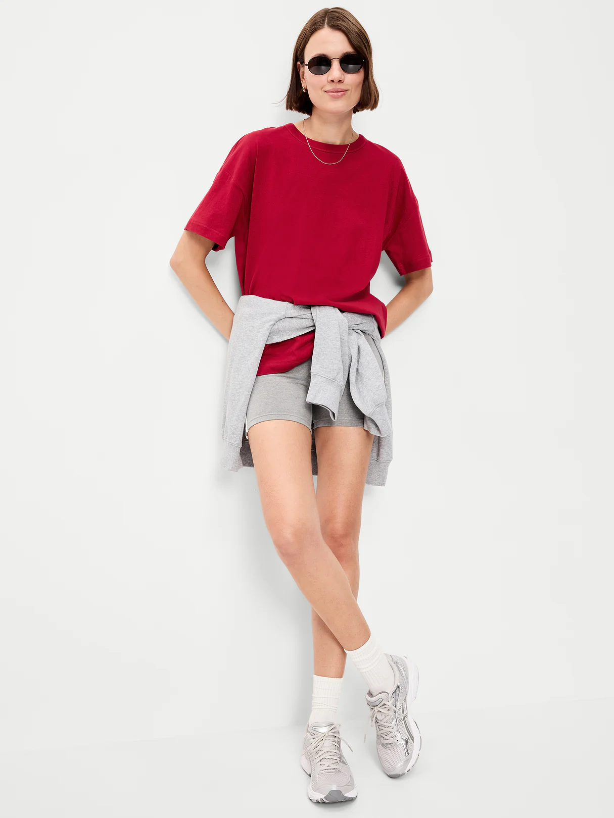 Oversized EveryWear Tunic T-Shirt - Annatto