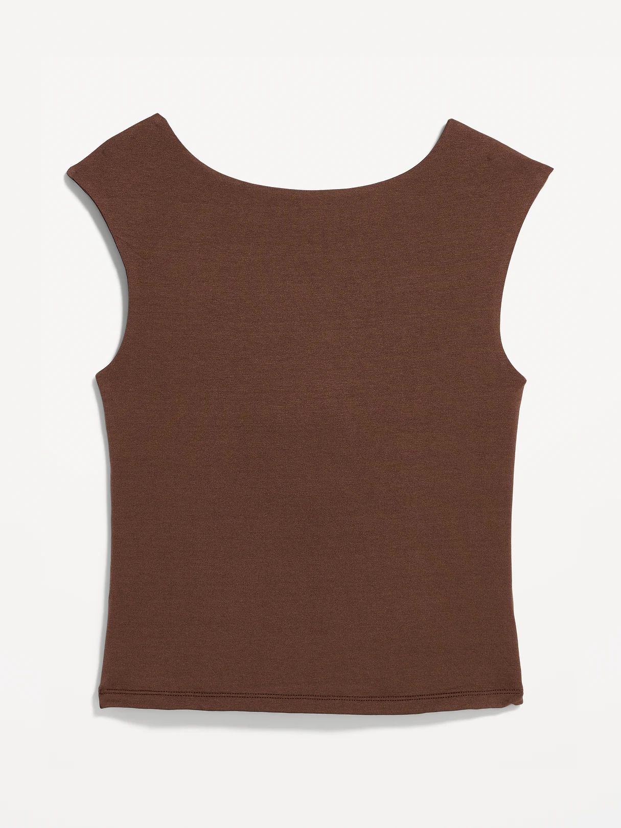 Cap-Sleeve Tie-Back Top - Peppercorn