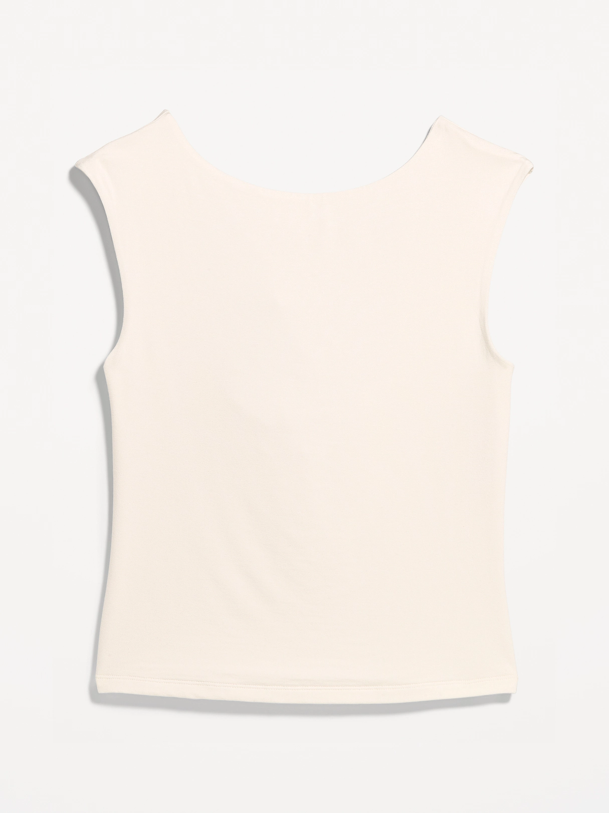 Cap-Sleeve Tie-Back Top - Sea Salt