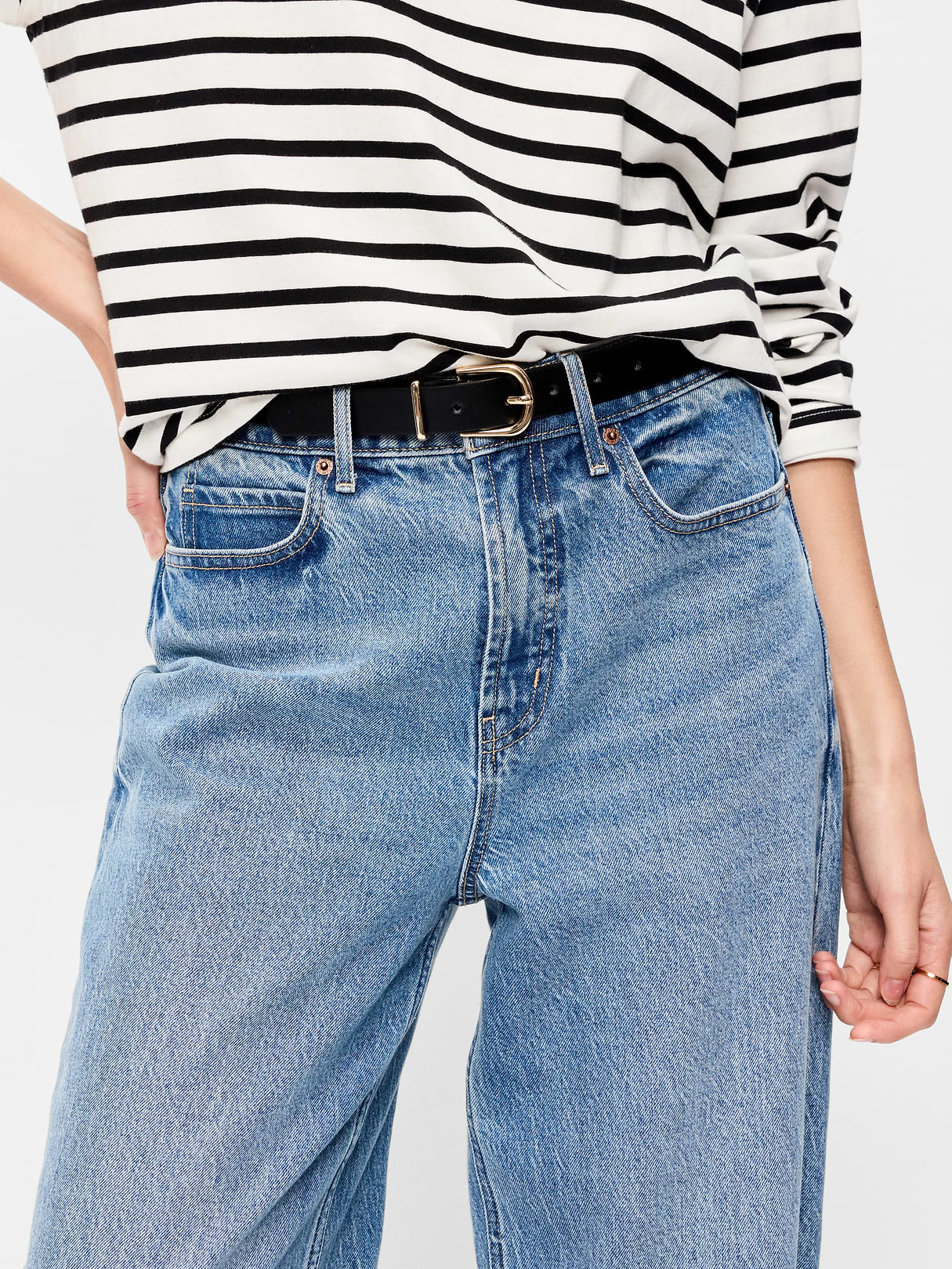 Classic Faux-Leather Belt - Black Jack