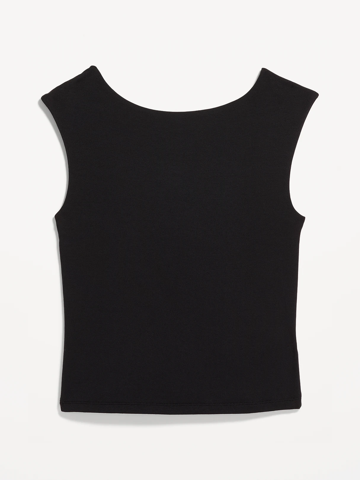 Cap-Sleeve Tie-Back Top - Black Jack