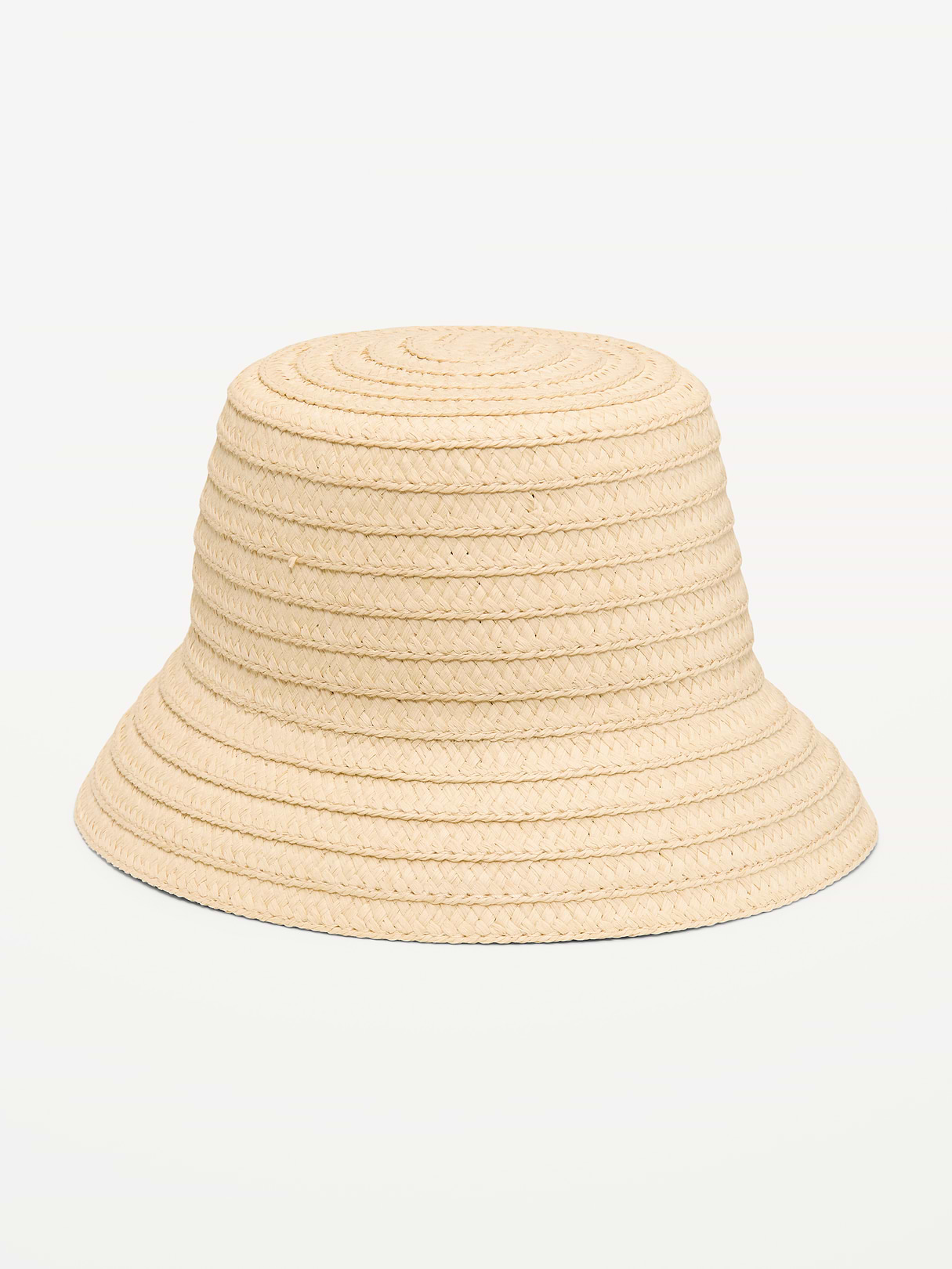 Straw Bucket Hat for Women - Neutral