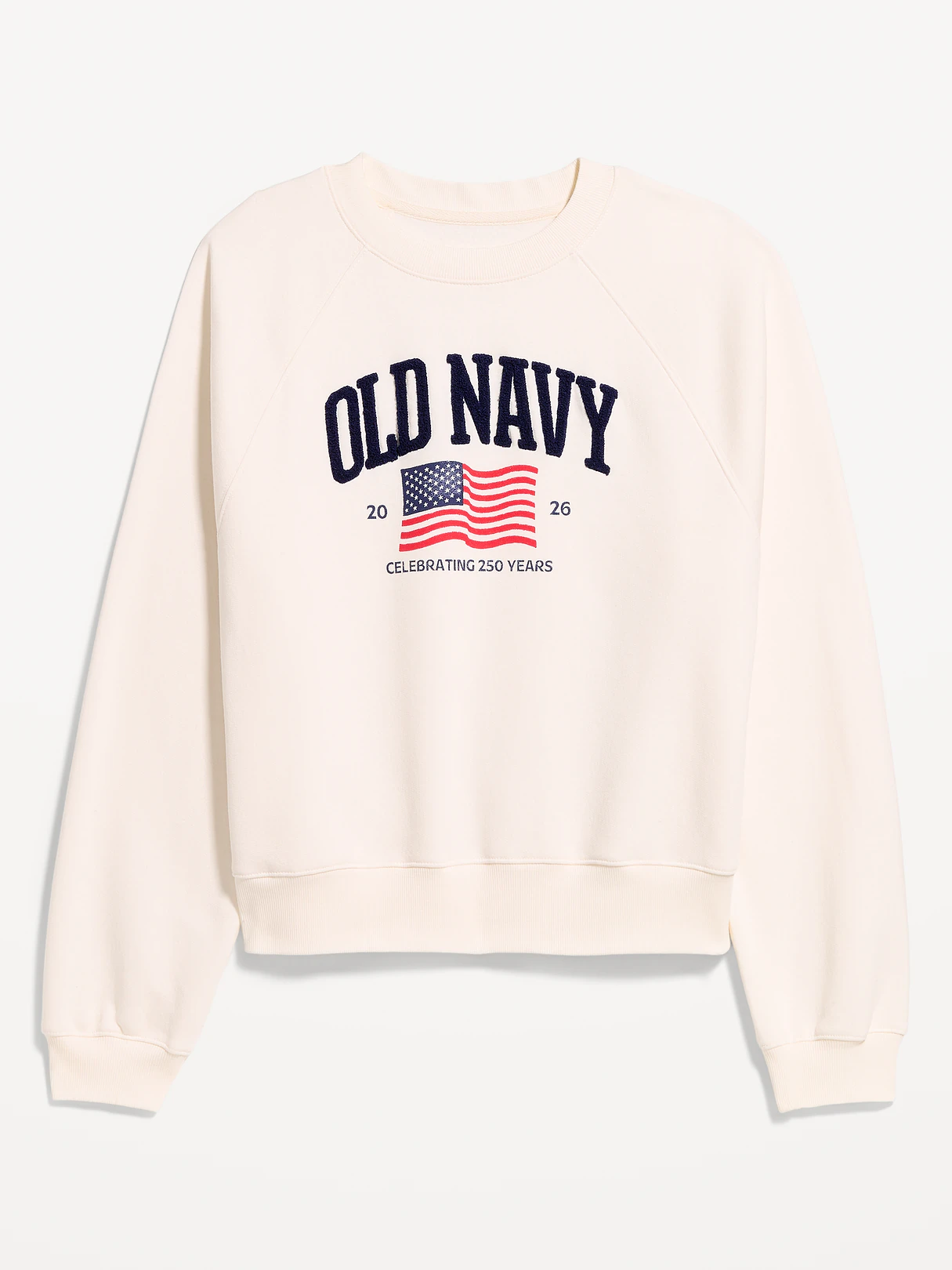 Flag Logo Graphic Sweatshirt - Bright White