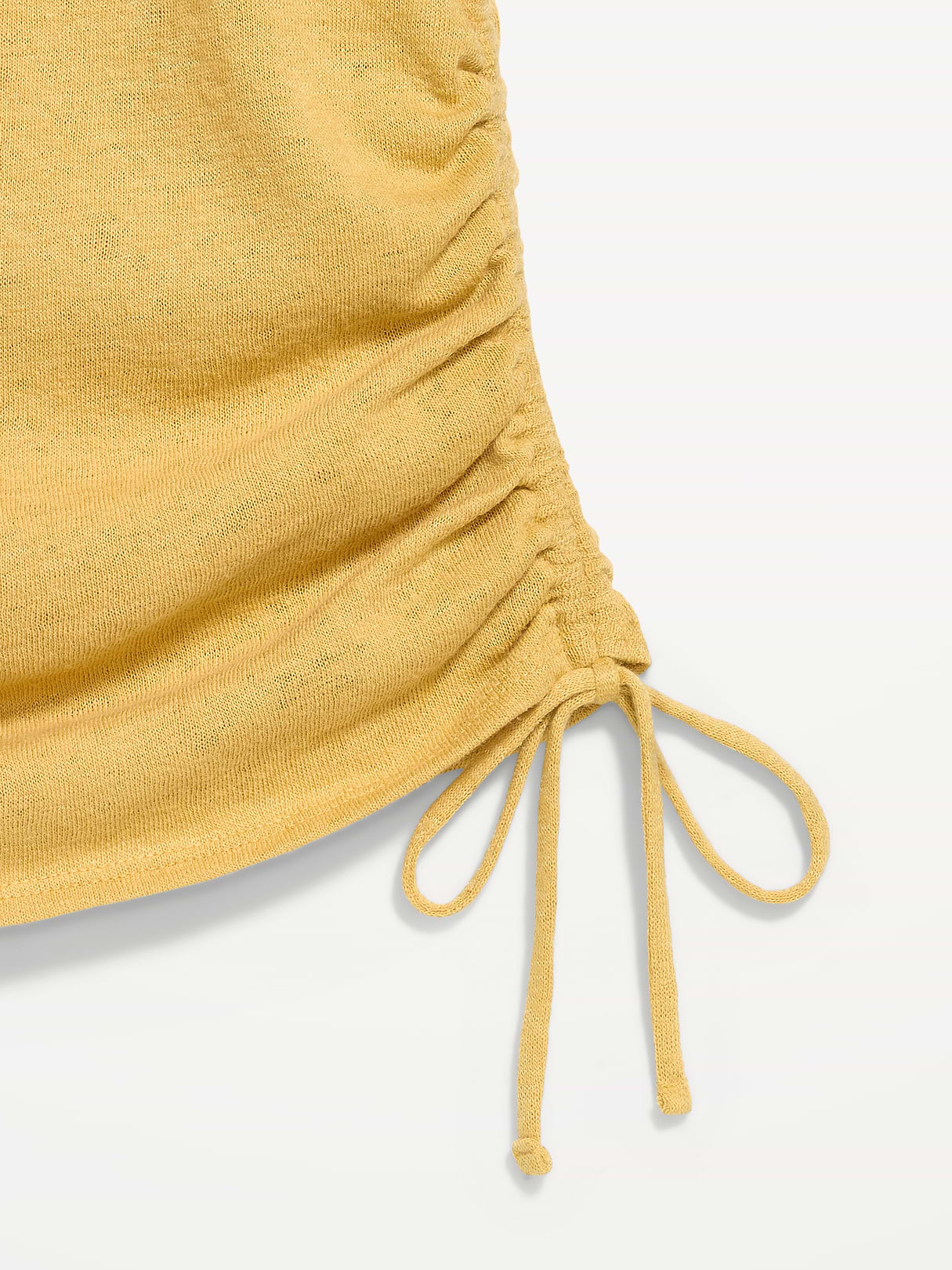 Cap-Sleeve Shirred Side Top - Sandstorm