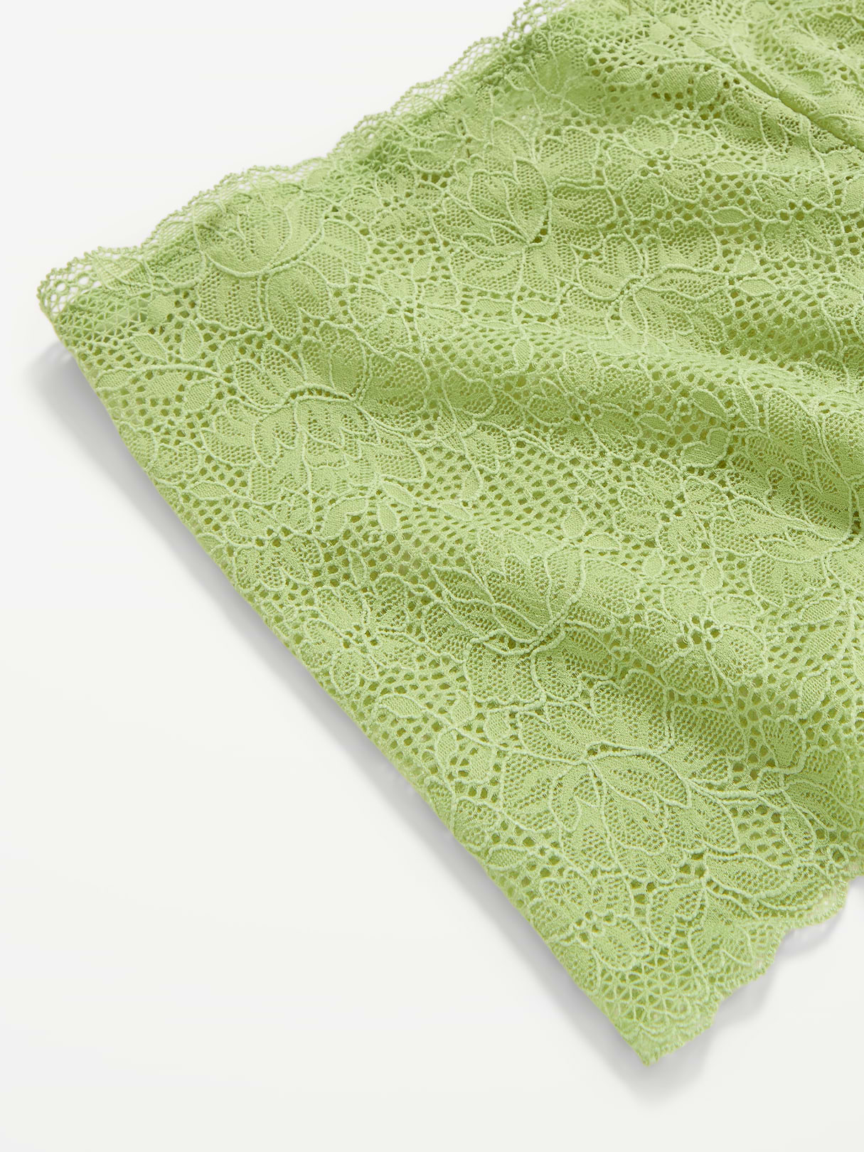 Lace Boyshort Underwear - Dandelion Leaf
