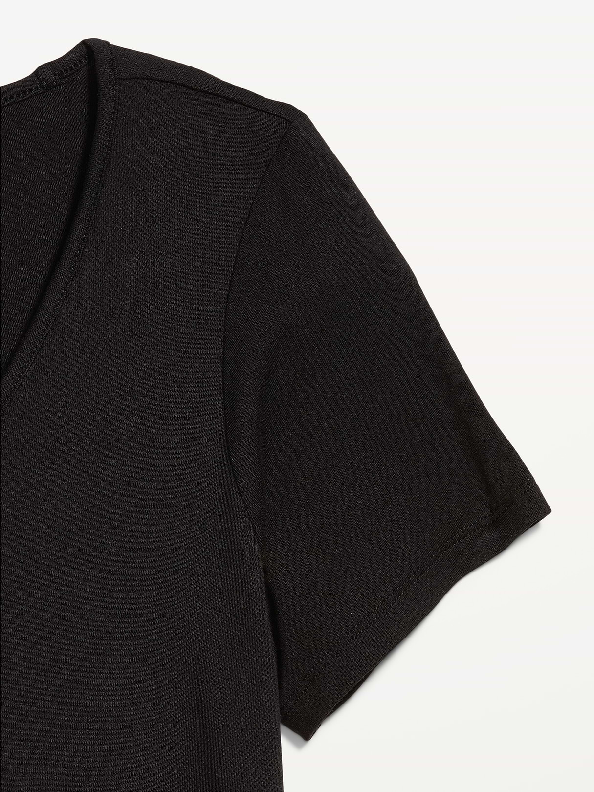 Luxe Slub-Knit T-Shirt - Light Black Heather