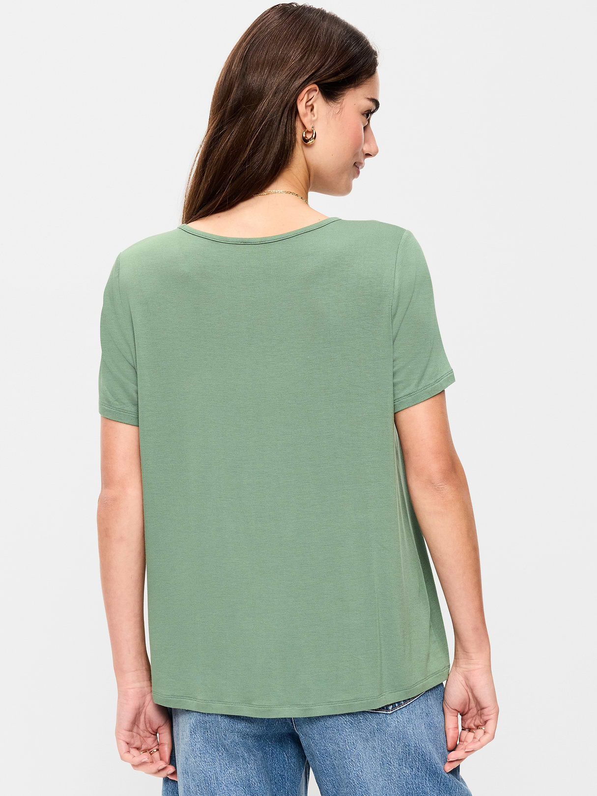 Luxe Crew-Neck T-Shirt - Dried Herb