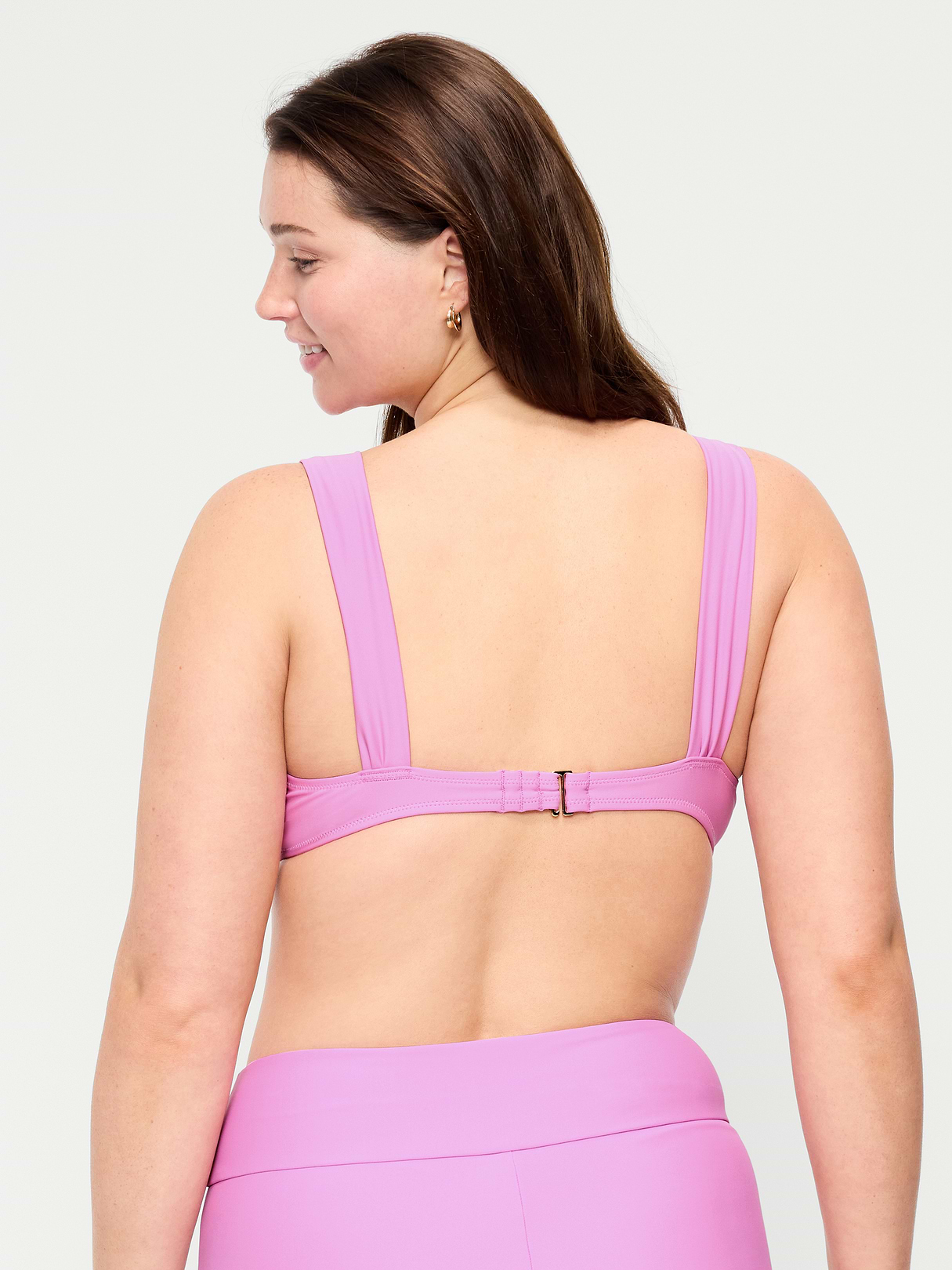 Cinched Swim Top - Rock Rose