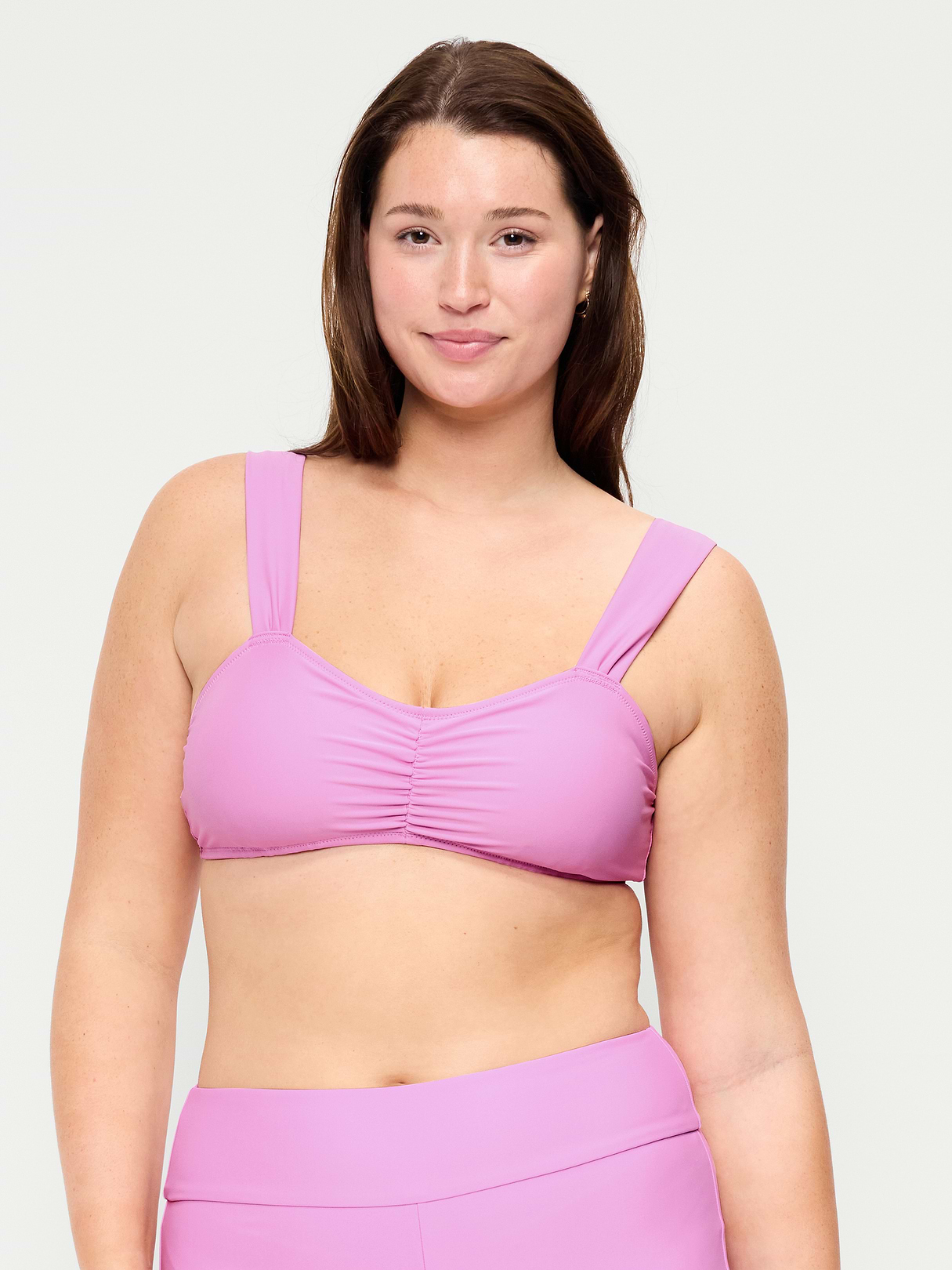 Cinched Swim Top - Rock Rose