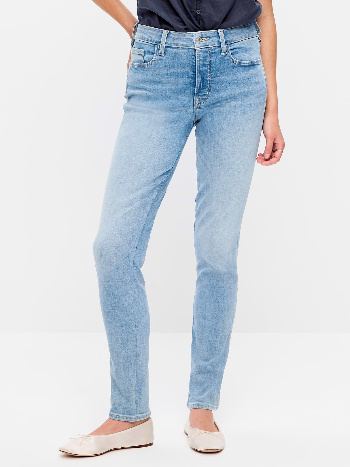 High-Waisted Slim Jeans - Rachel