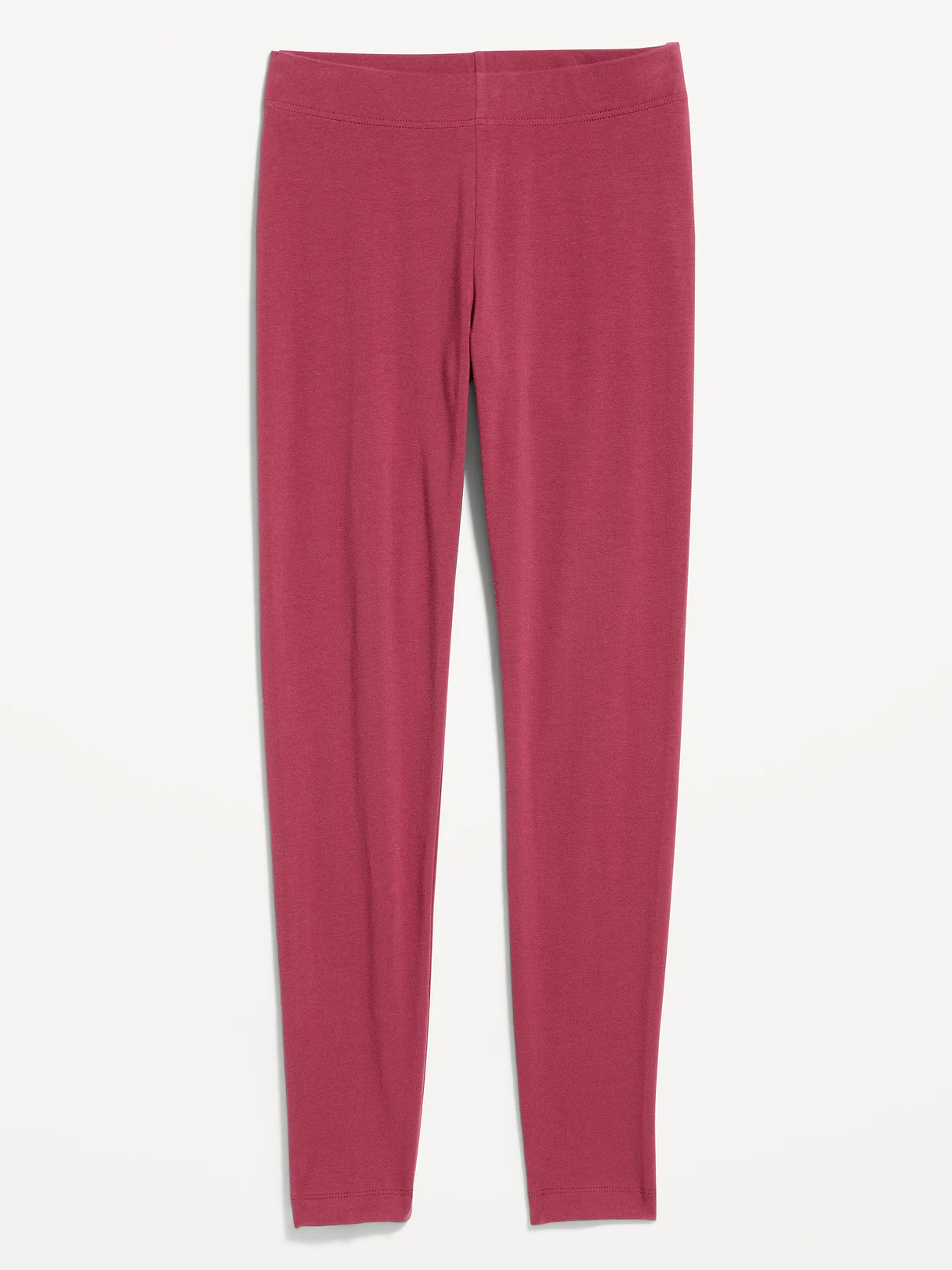 High-Waisted Jersey Fashion Layering Leggings - Red Clover