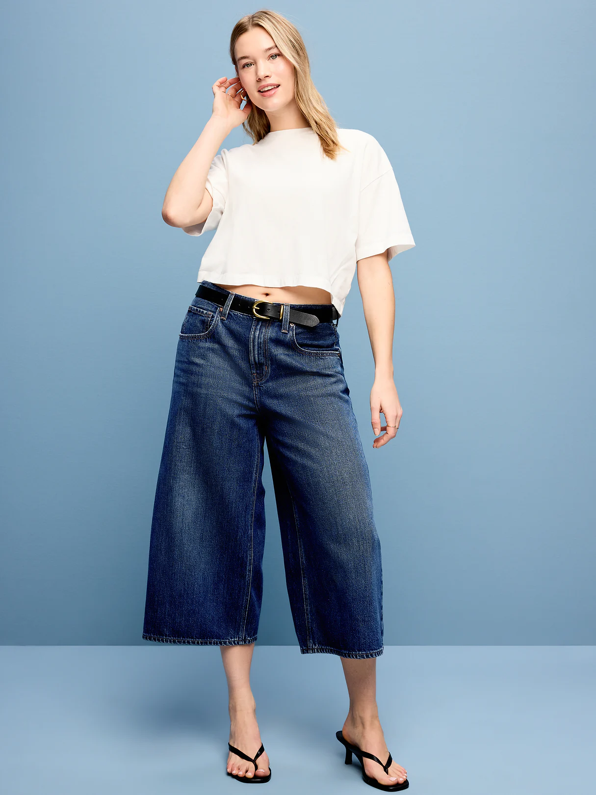 Mid-Rise Baggy Culottes - Alannis