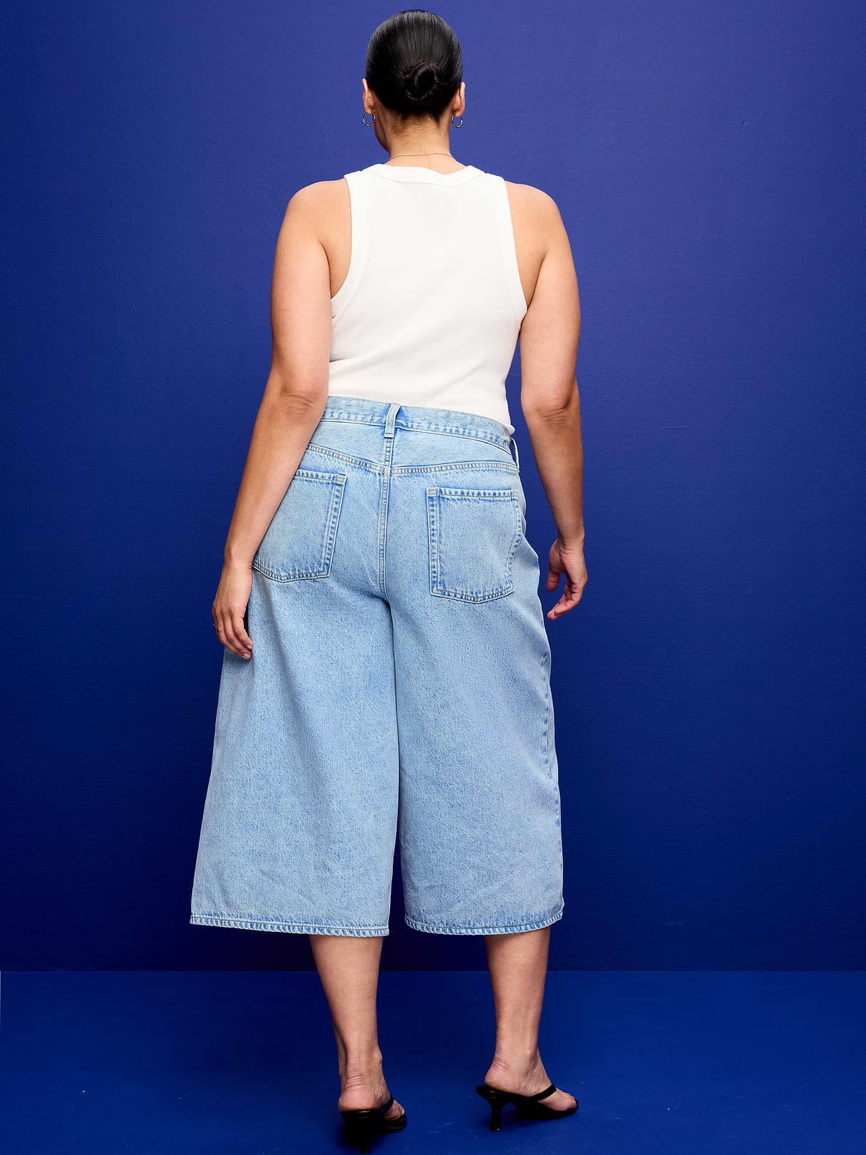 Mid-Rise Baggy Culottes - Amelia
