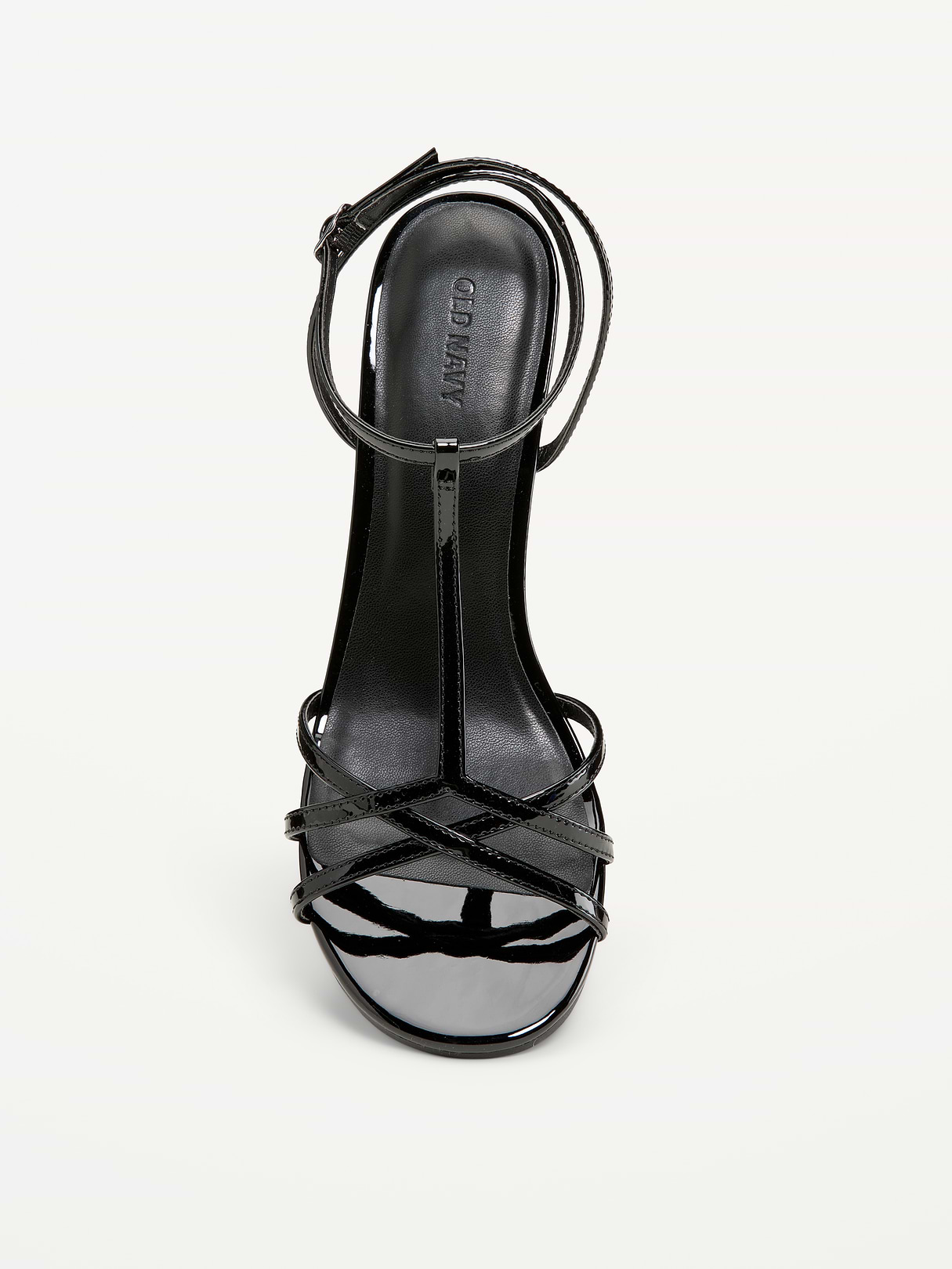 T-Strap Wedge Sandals for Women - Black Jack