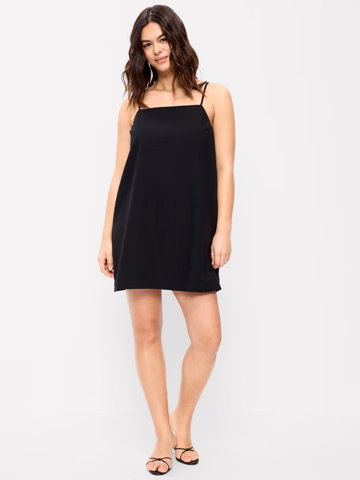 Strappy Mini Shift Dress - Black Jack