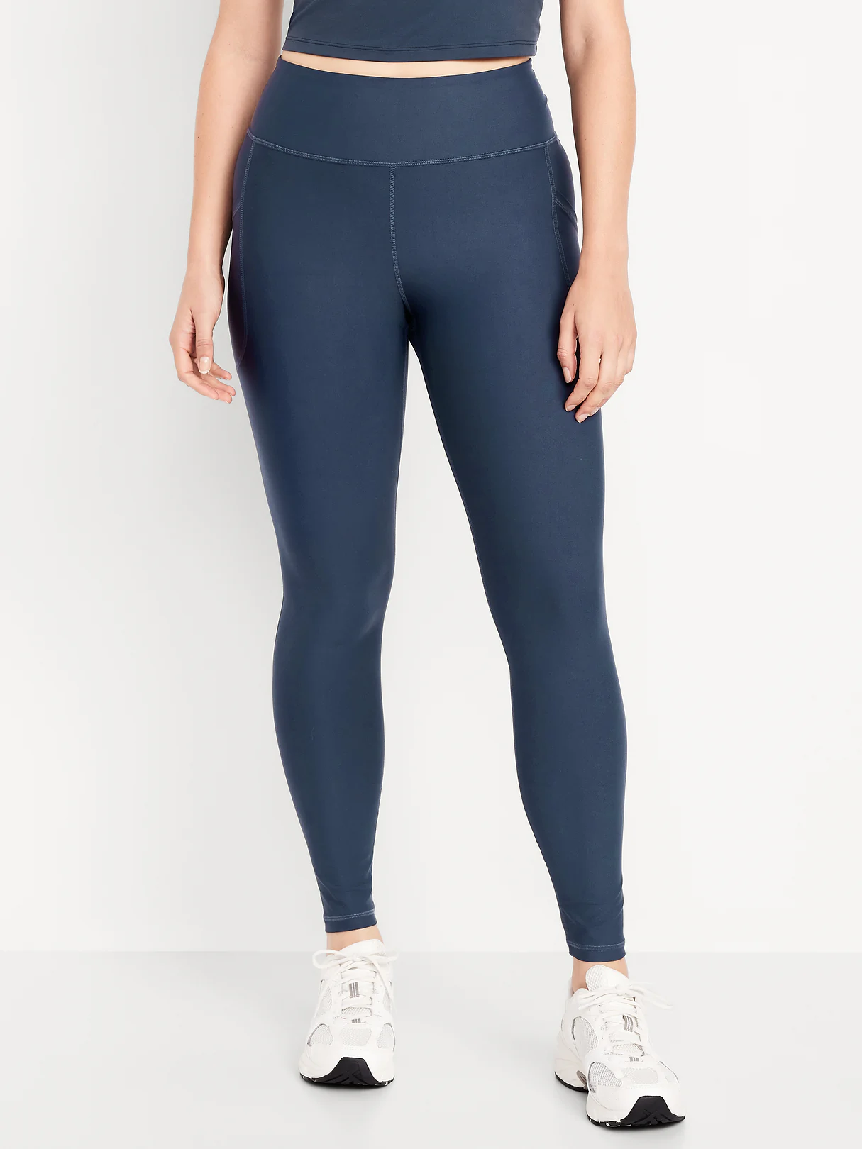High-Waisted PowerSoft 7/8 Pocket Leggings - Dusk Navy (751143142)