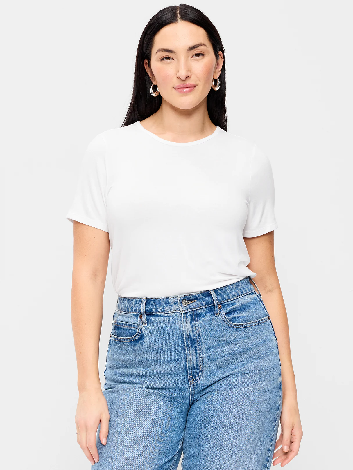 Luxe Crew-Neck T-Shirt - Calla Lilies