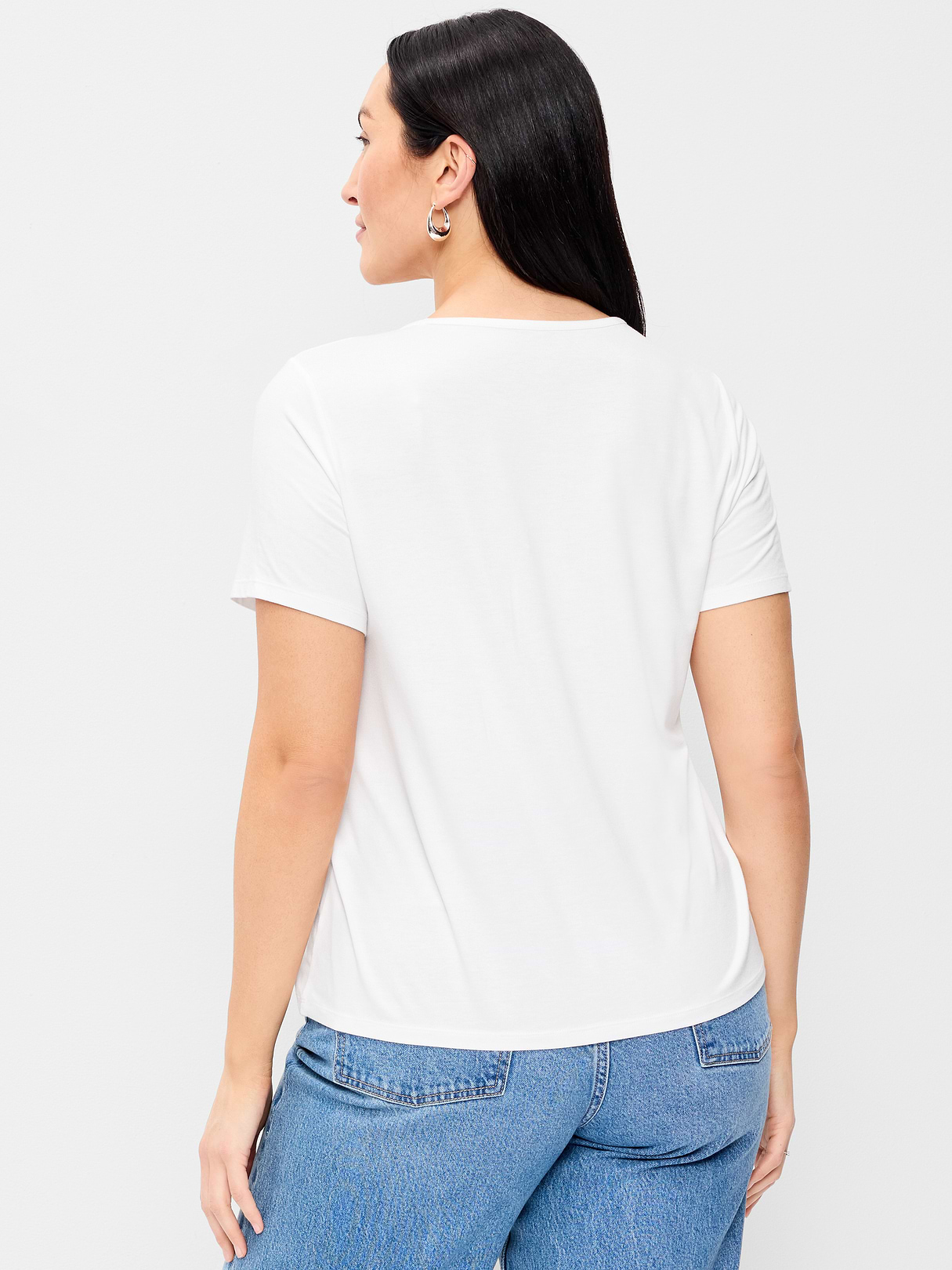 Luxe Crew-Neck T-Shirt - Calla Lilies