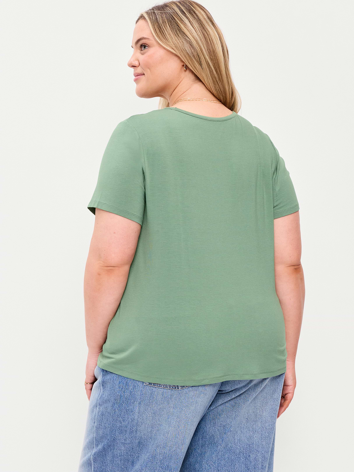 Luxe Crew-Neck T-Shirt - Dried Herb