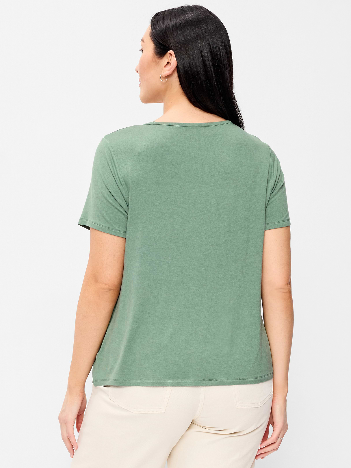 Luxe Crew-Neck T-Shirt - Dried Herb