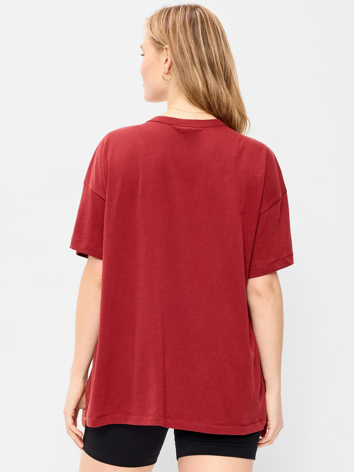 Oversized EveryWear Tunic T-Shirt - Annatto