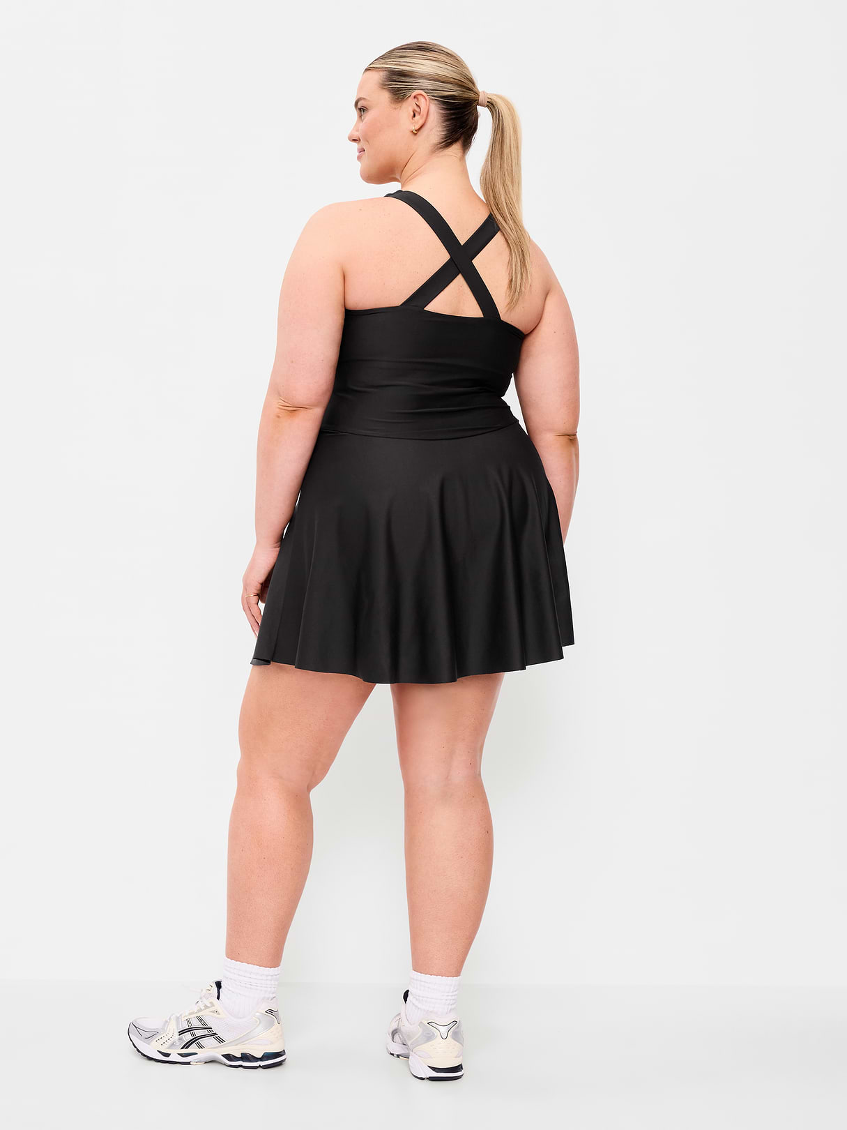 PowerSoft Fit & Flare Athletic Dress - Black Jack