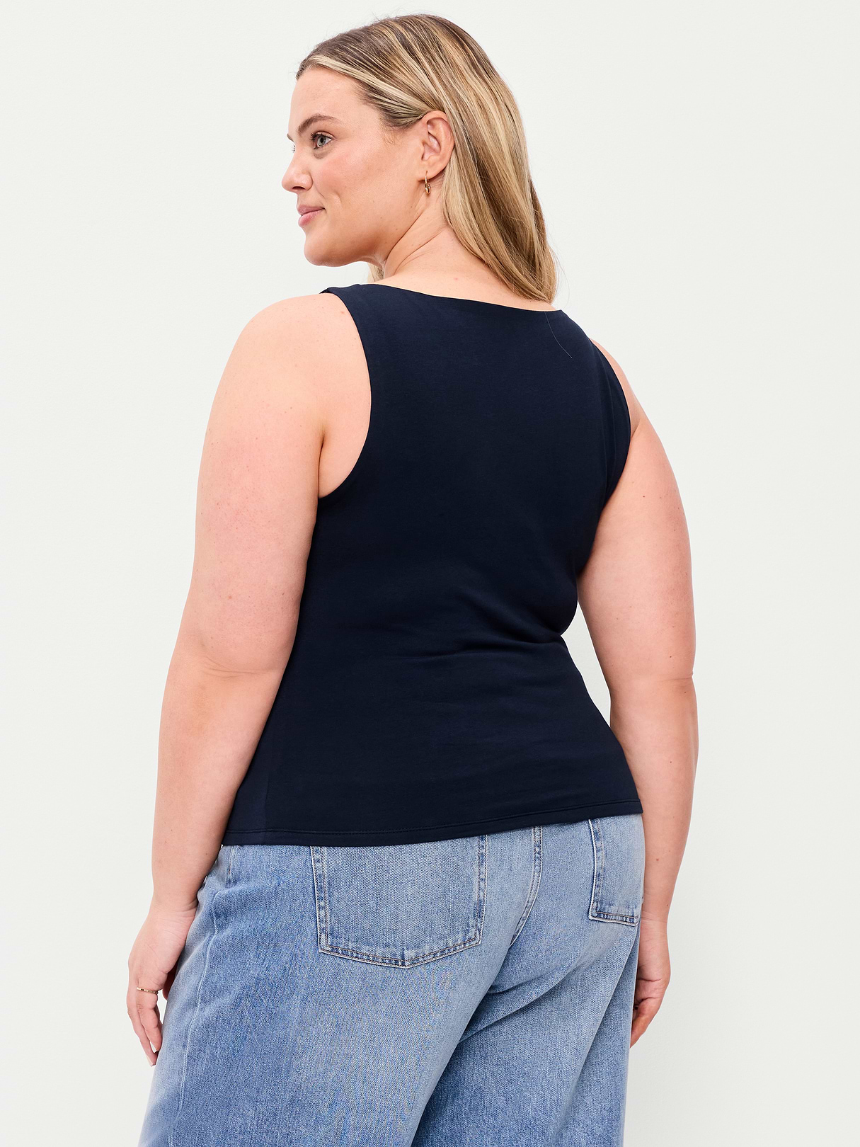 Hug Double-Layer Boatneck Top - In the Navy