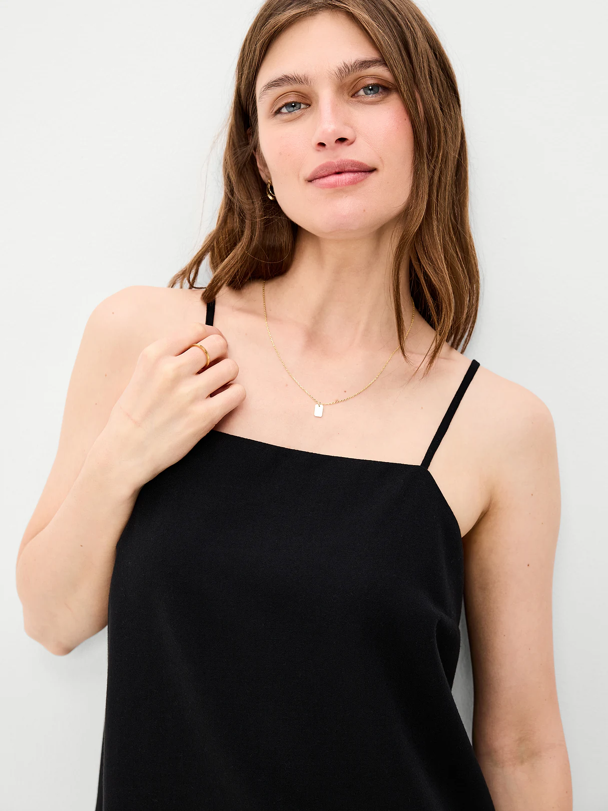 Strappy Mini Shift Dress - Black Jack