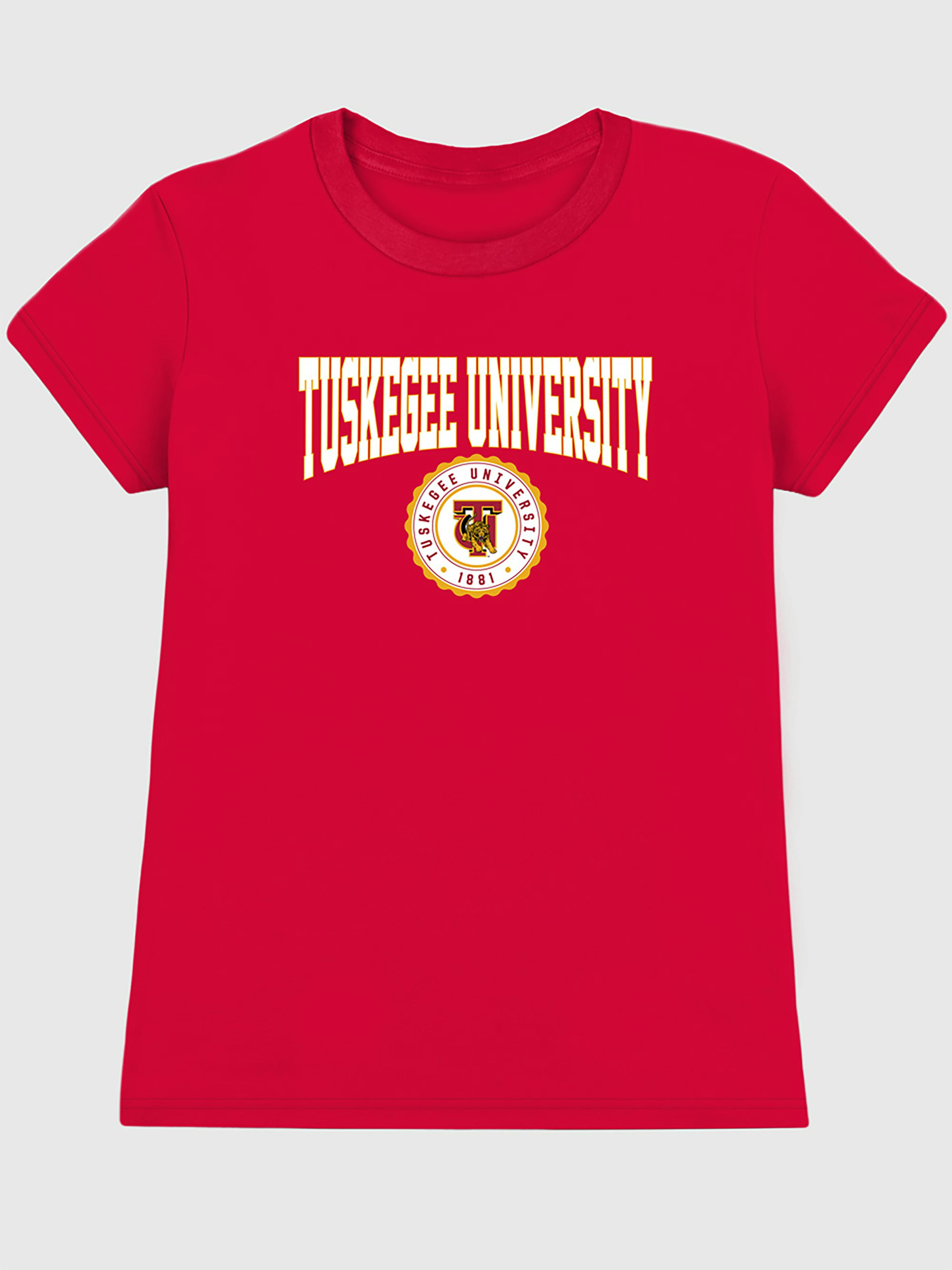 Tuskegee University Collegiate Graphic T-Shirt for Women - Red