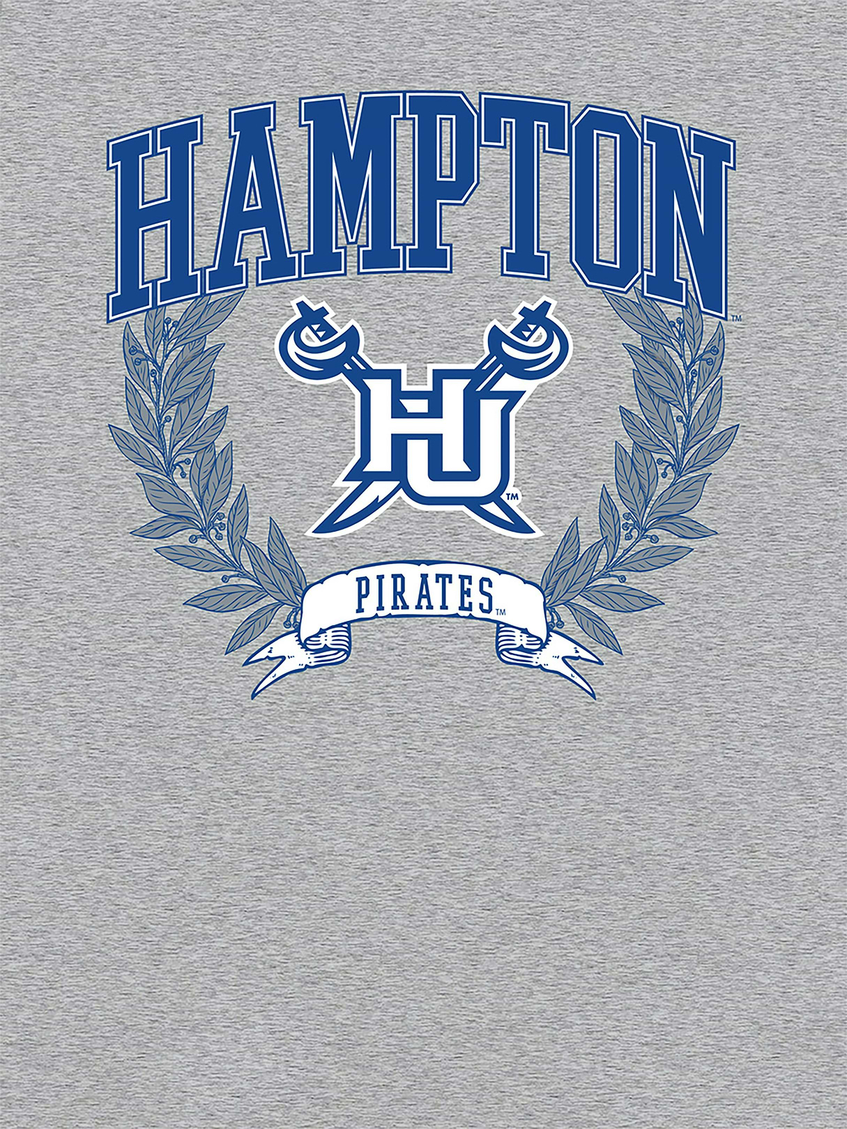 Hampton University Graphic T-Shirt for Women - Athletic Heather