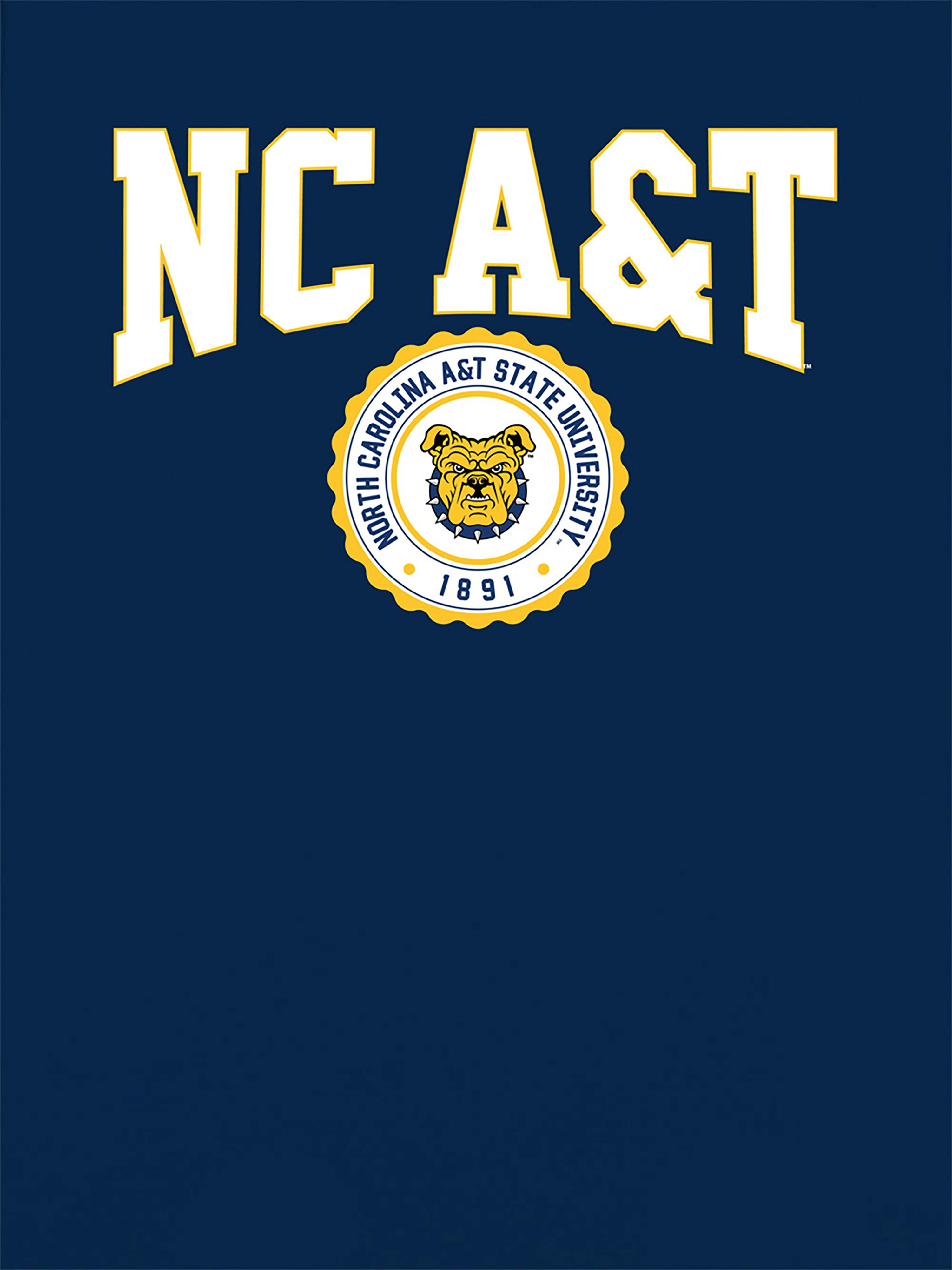 North Carolina AT State University Collegiate Graphic T-Shirt for Women - Navy