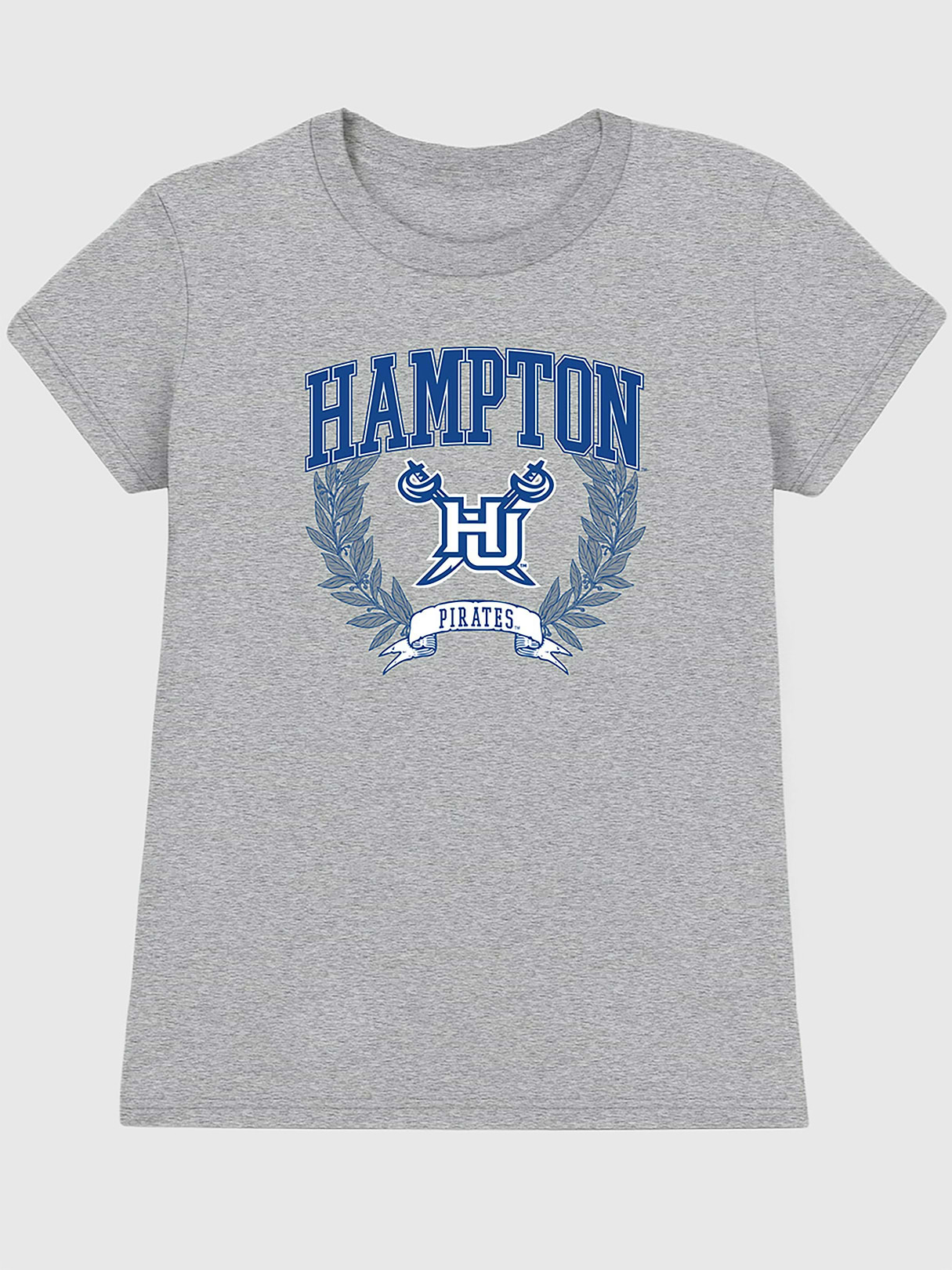 Hampton University Graphic T-Shirt for Women - Athletic Heather