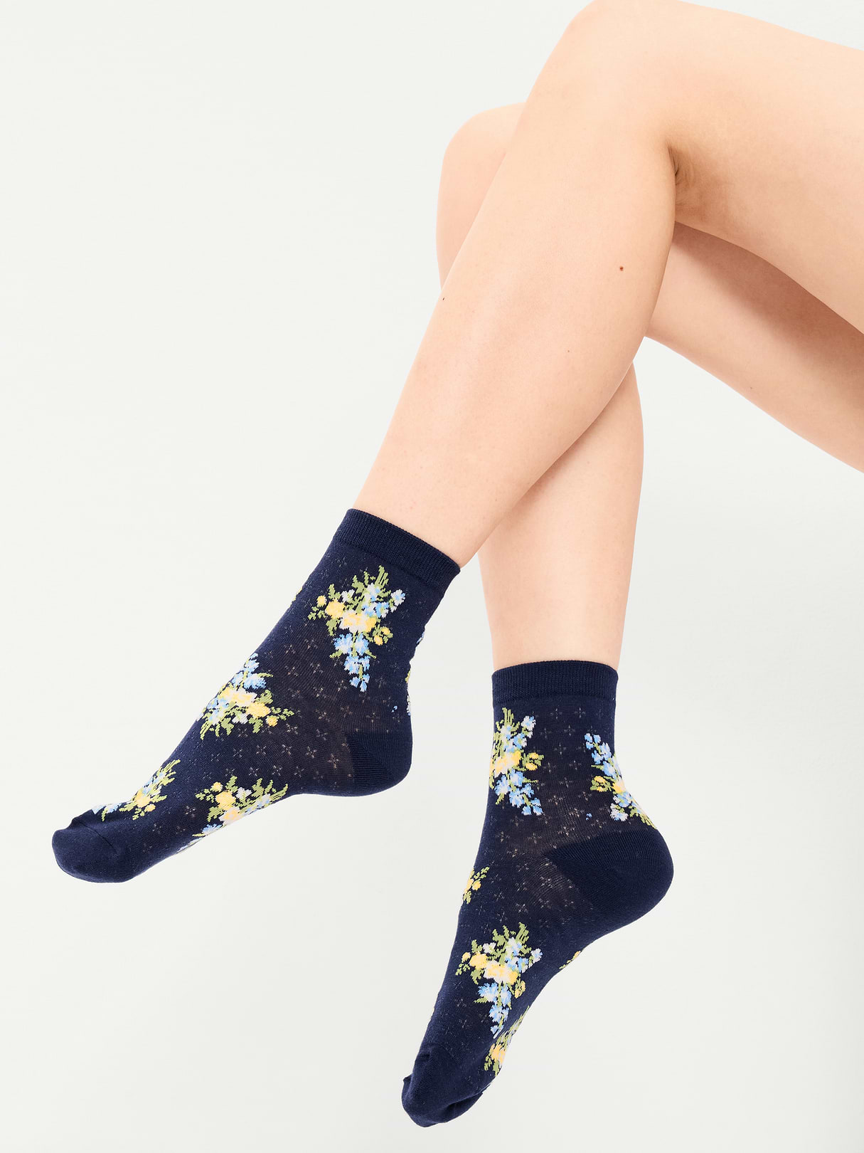 Floral Crew Socks 2-Pack for Women - Cool