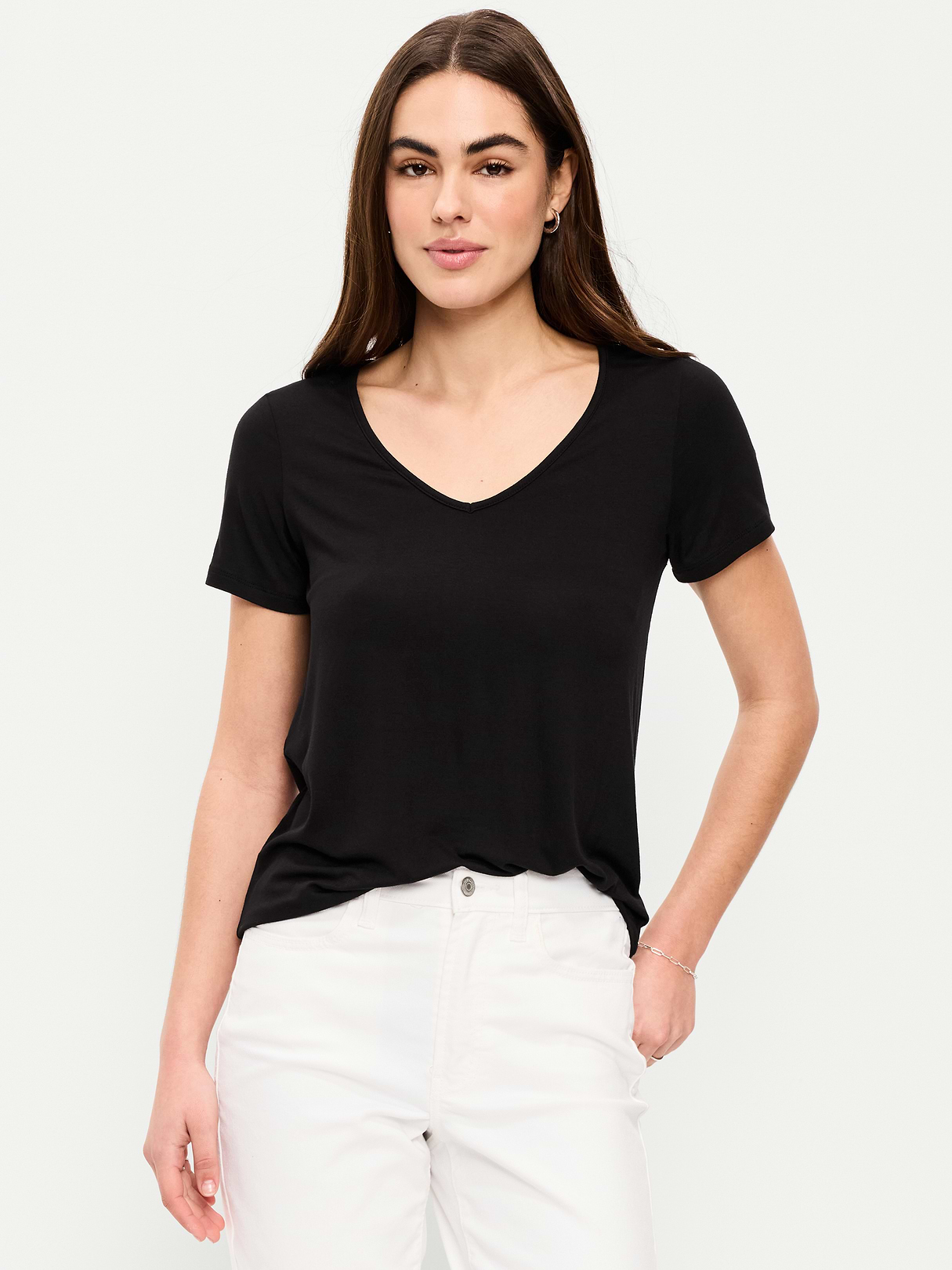 Luxe Slub-Knit T-Shirt - Light Black Heather