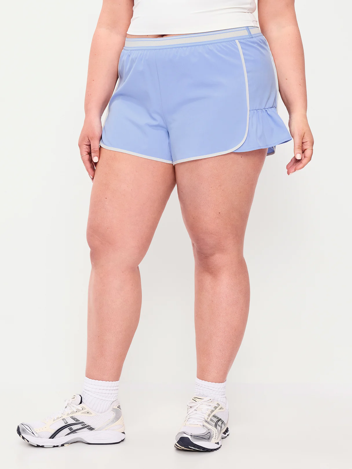 Mid-Rise StretchTech Run Shorts -- 3-inch inseam - Peri Heir