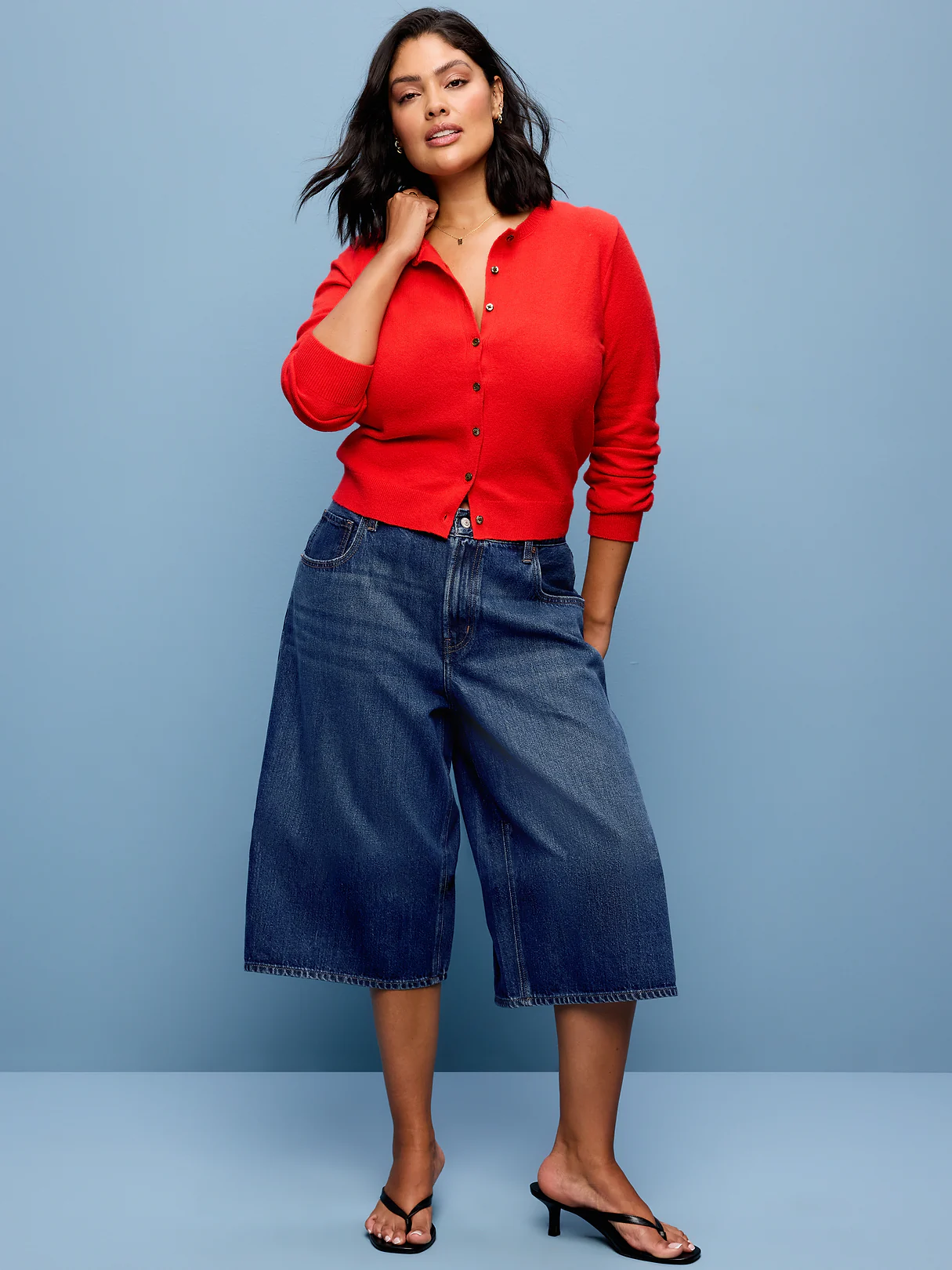 Mid-Rise Baggy Culottes - Alannis