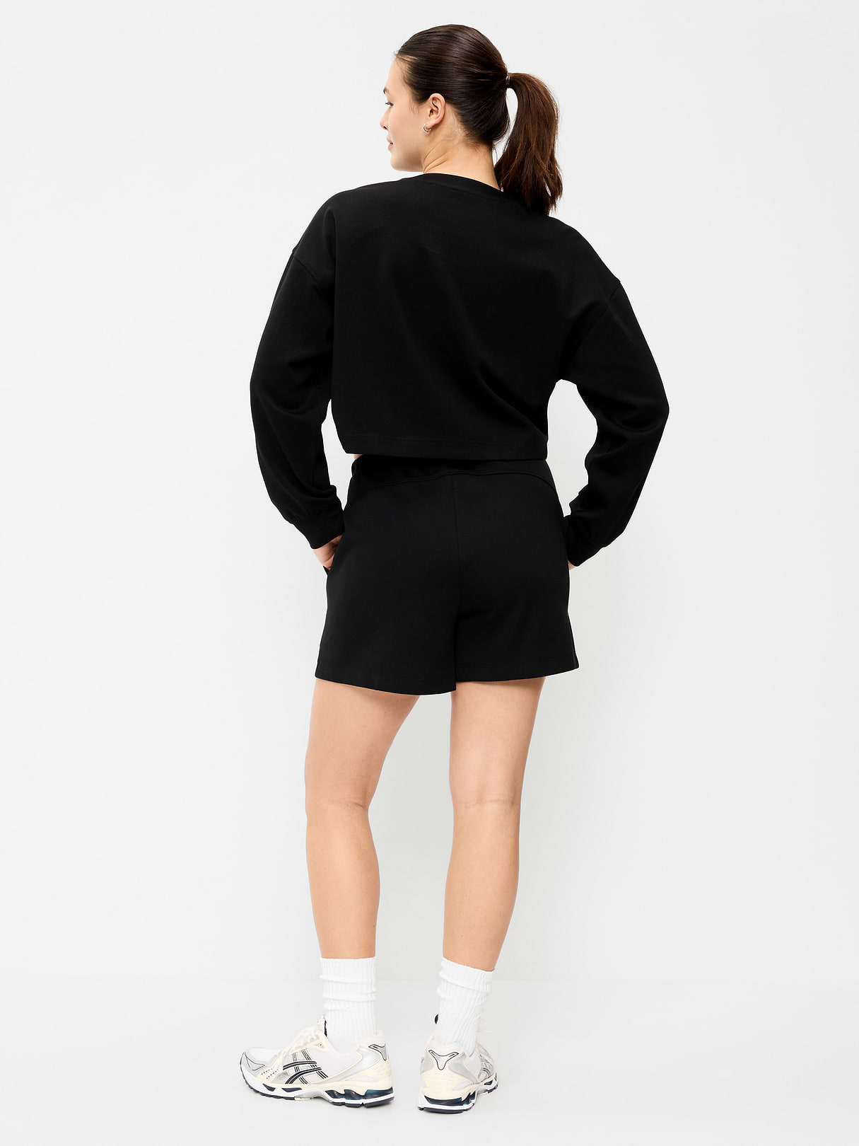Relaxed Dynamic Fleece Shorts - Black Jack