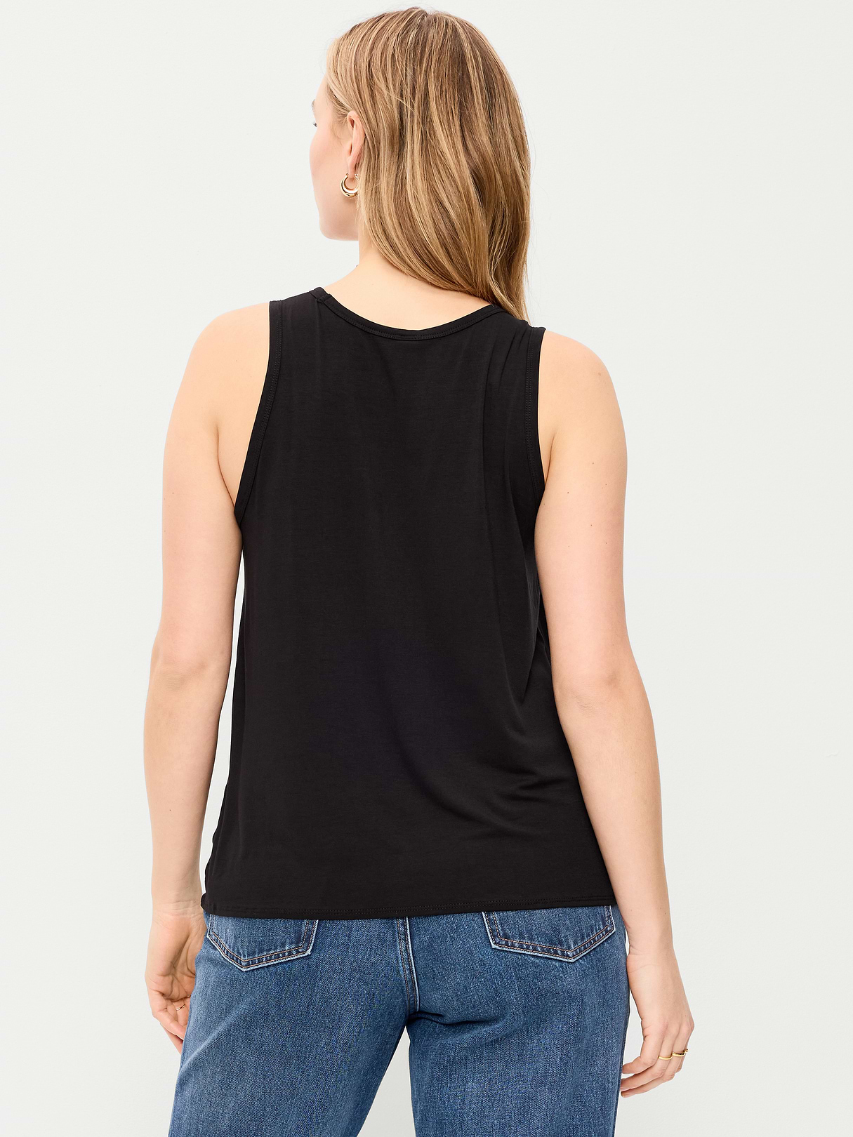 Luxe Sleeveless Top - Light Black Heather