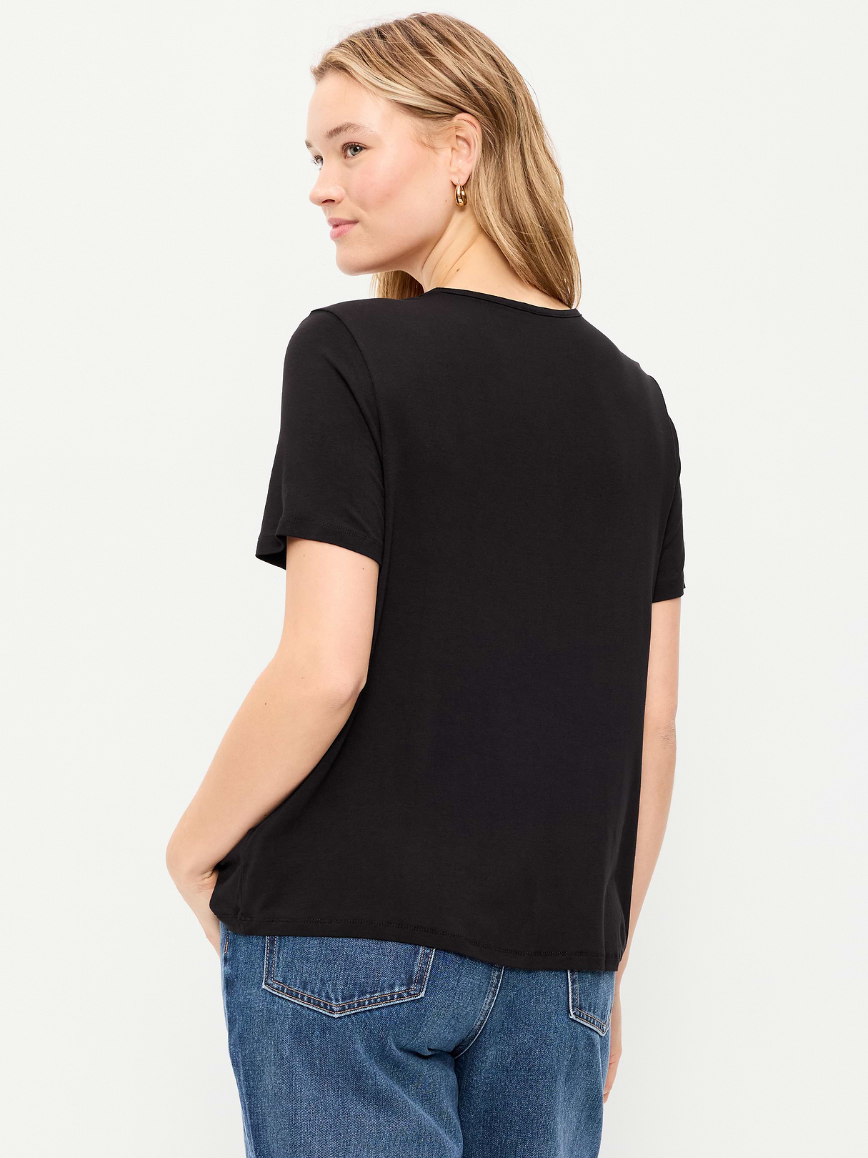 Luxe Crew-Neck T-Shirt - Light Black Heather