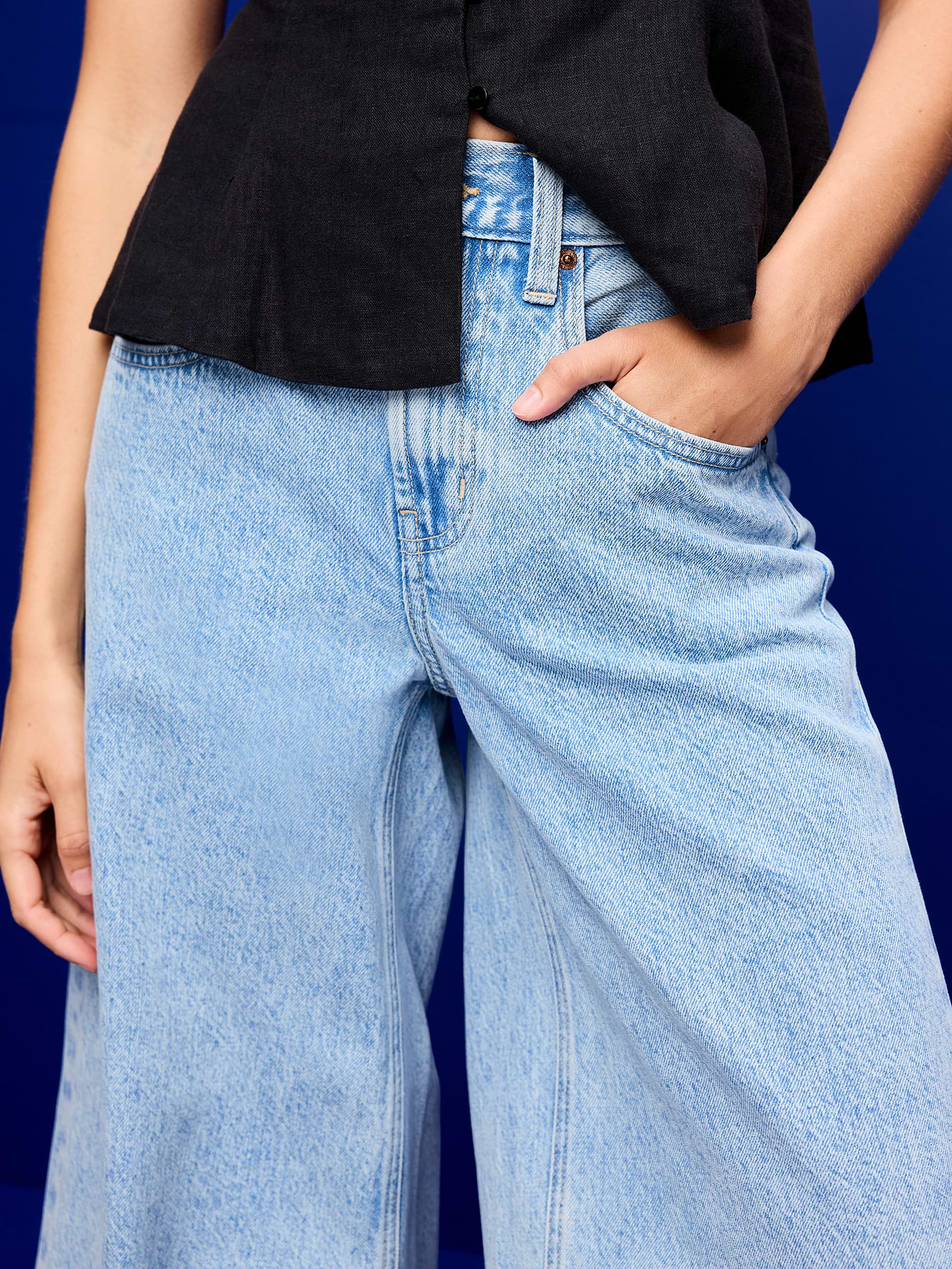 Mid-Rise Baggy Culottes - Amelia