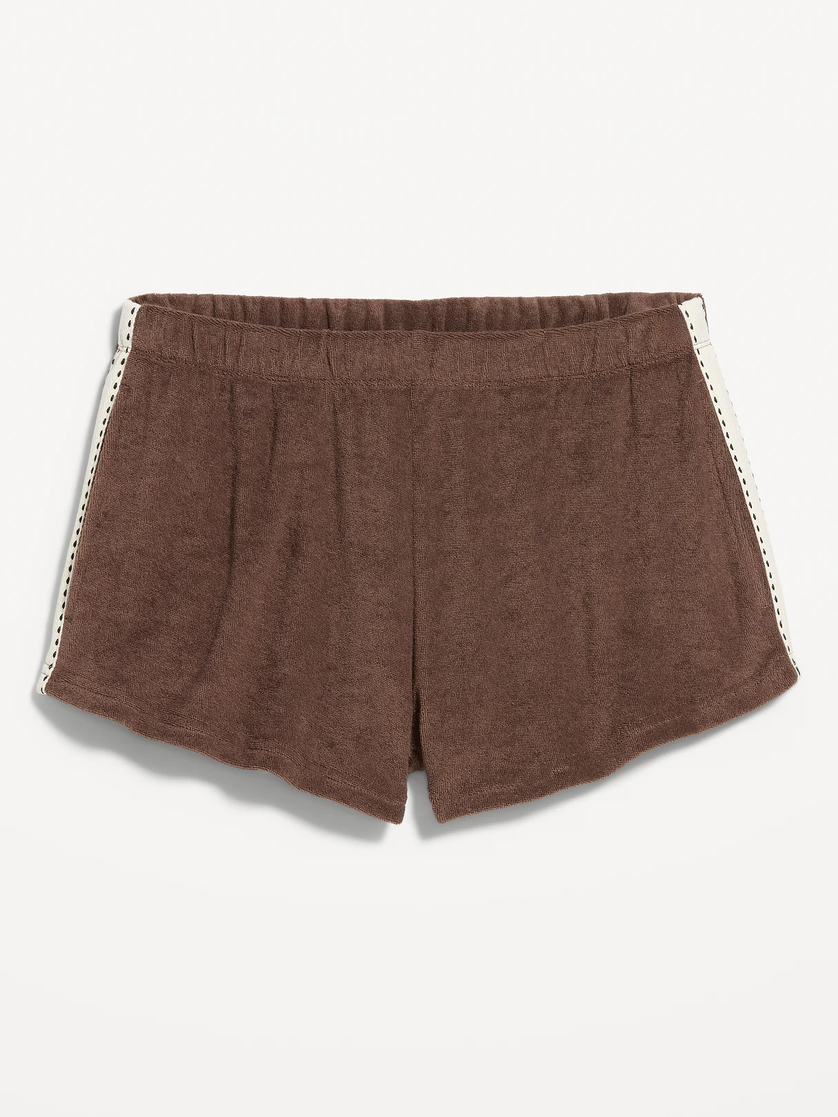 Mid-Rise Terry Cloth Shorts -- 2.5-inch inseam - Peppercorn