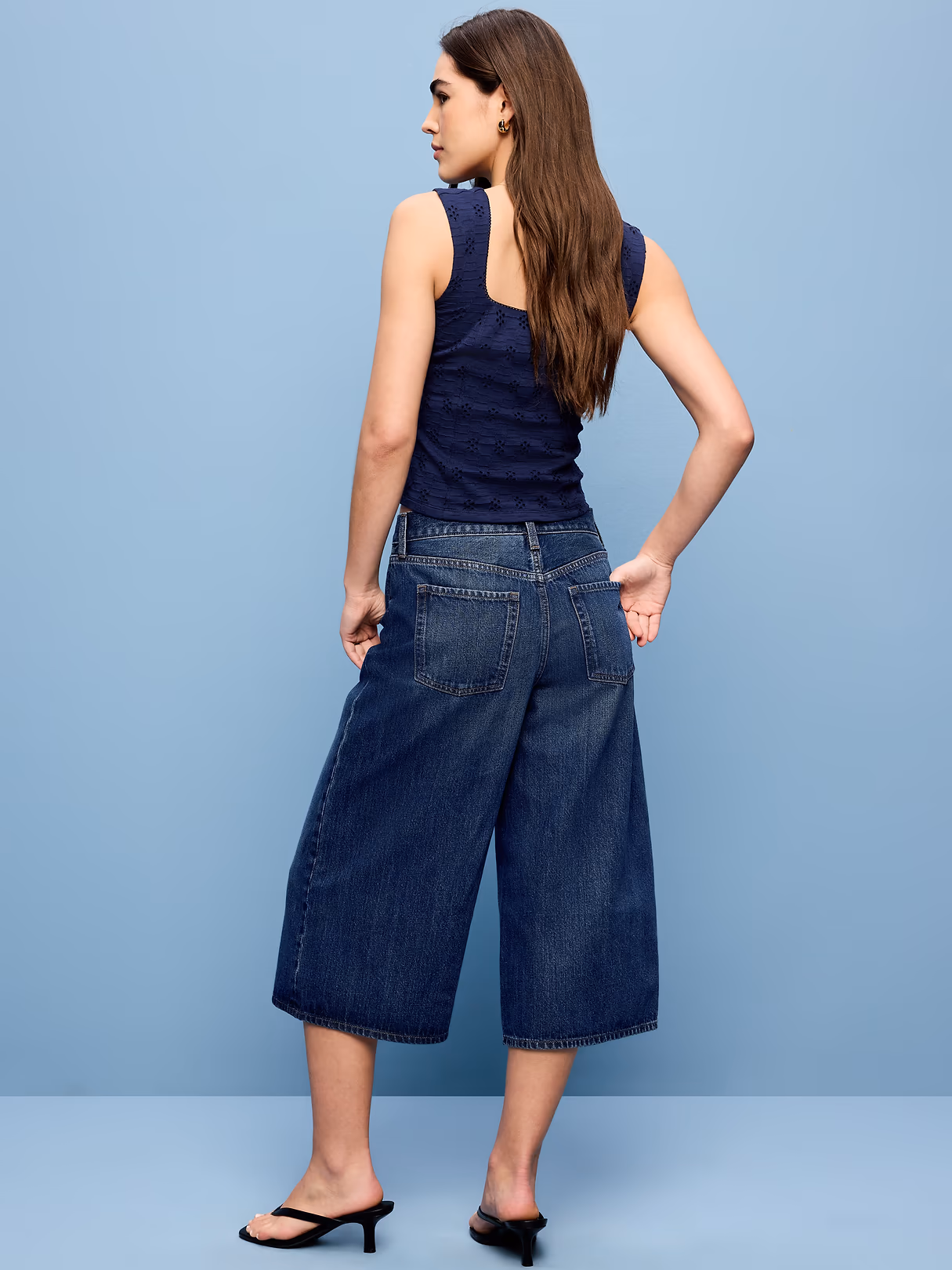 Mid-Rise Baggy Culottes - Alannis