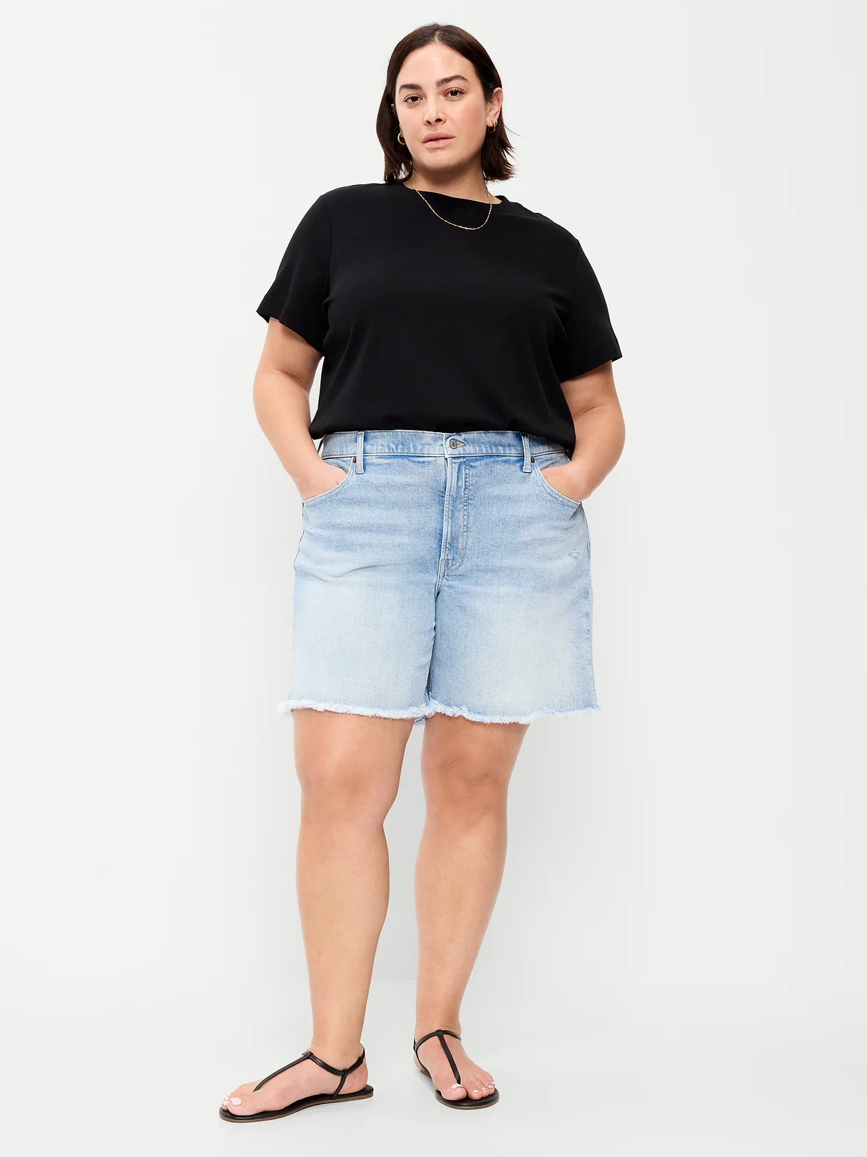 High-Waisted OG Jean Cut-Off Shorts -- 7-inch inseam - Lightest