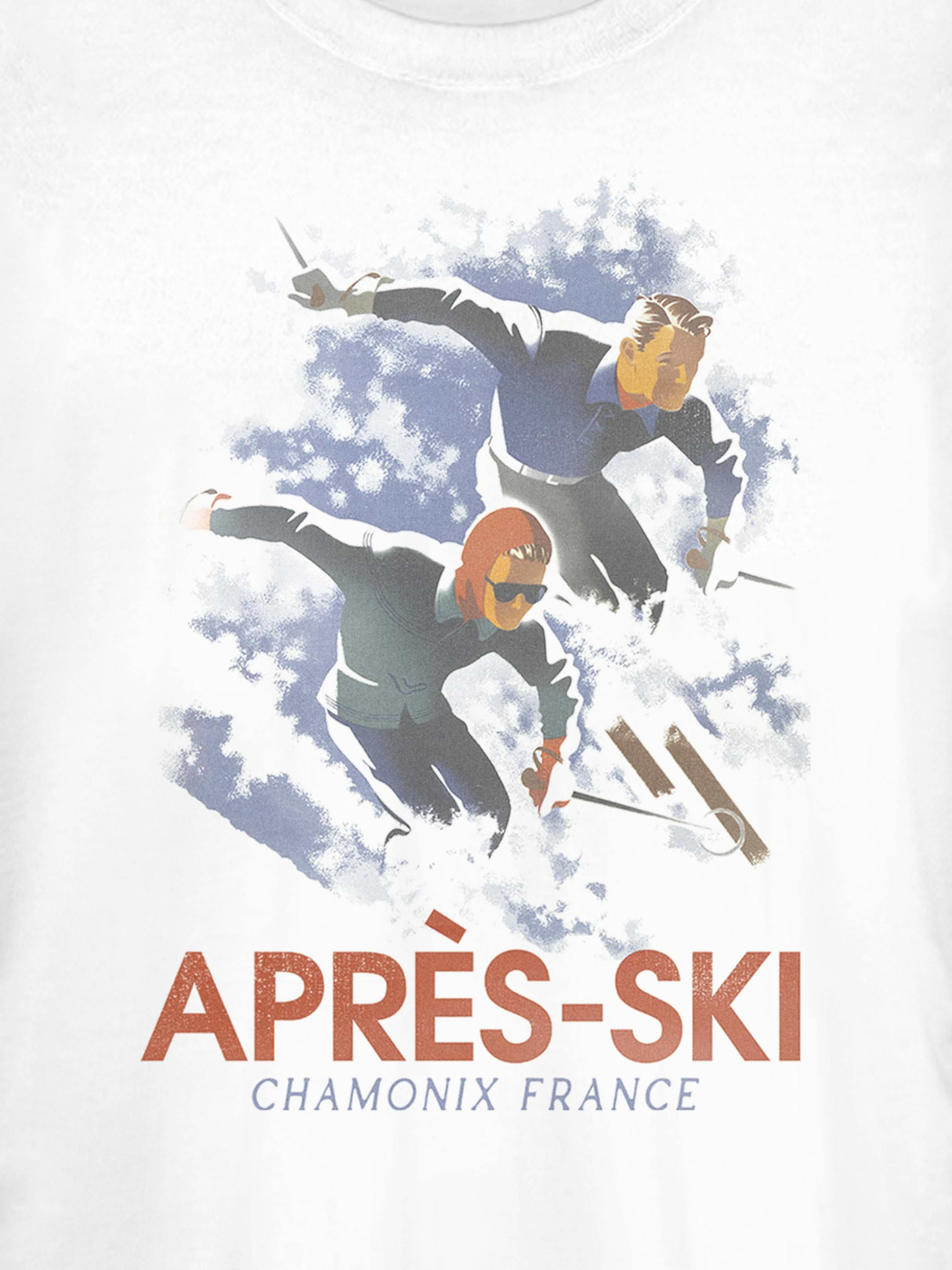 Vintage Apres Short Sleeve Graphic T-Shirt - White