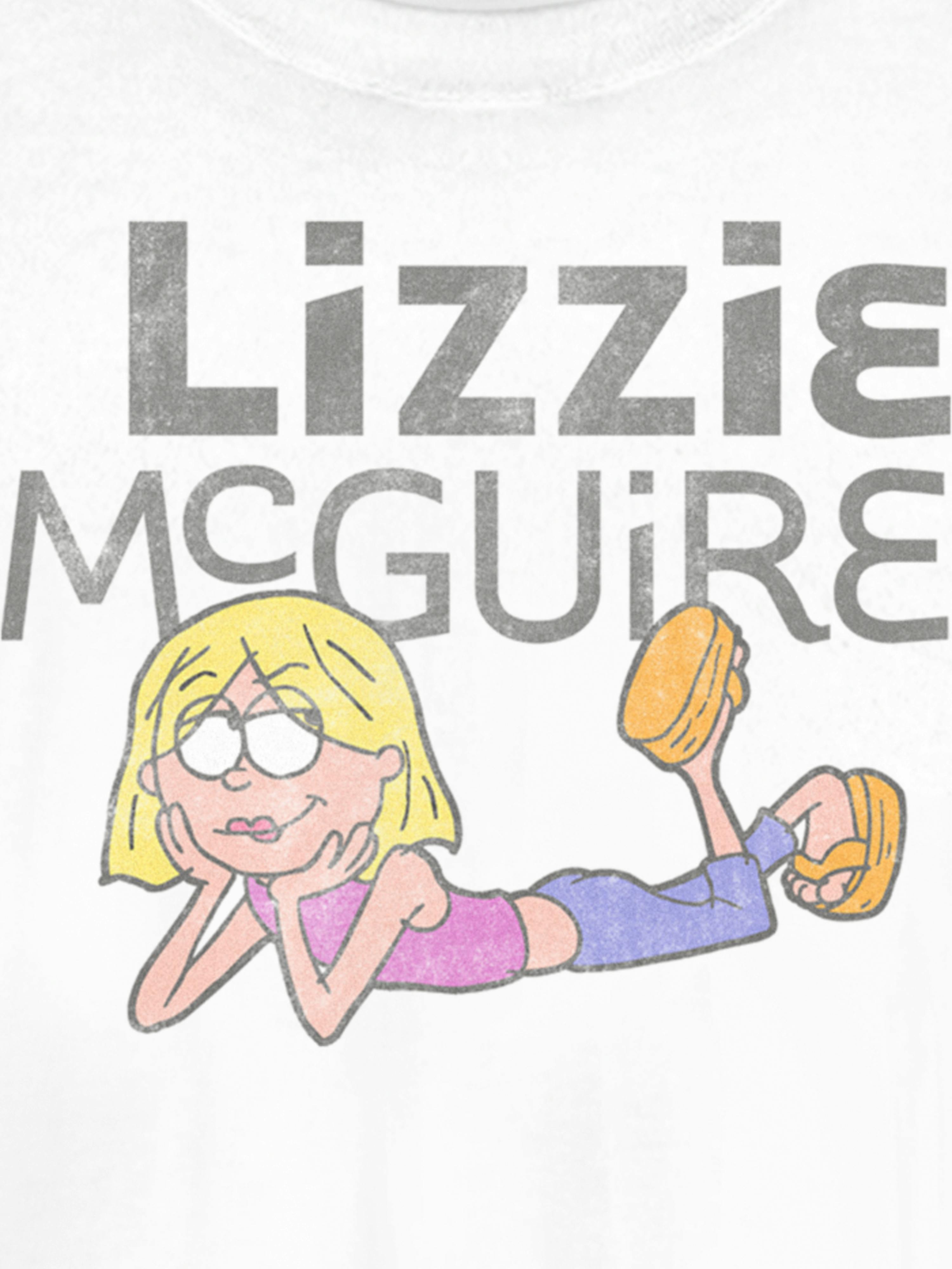 Lizzy McGuire Toon Logo Short Sleeve Graphic T-Shirt - White