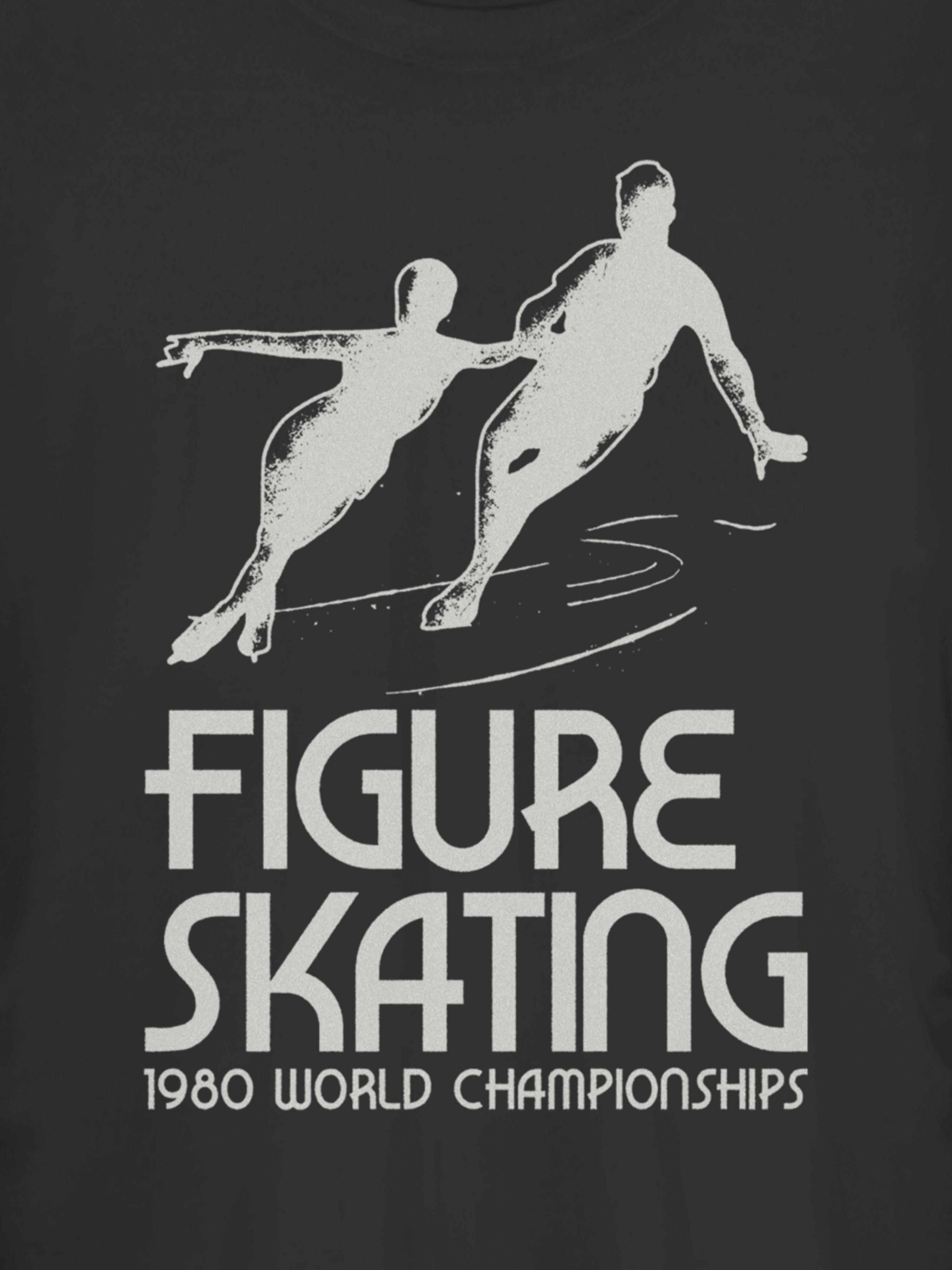Figure Skating  Short Sleeve Graphic T-Shirt - Black